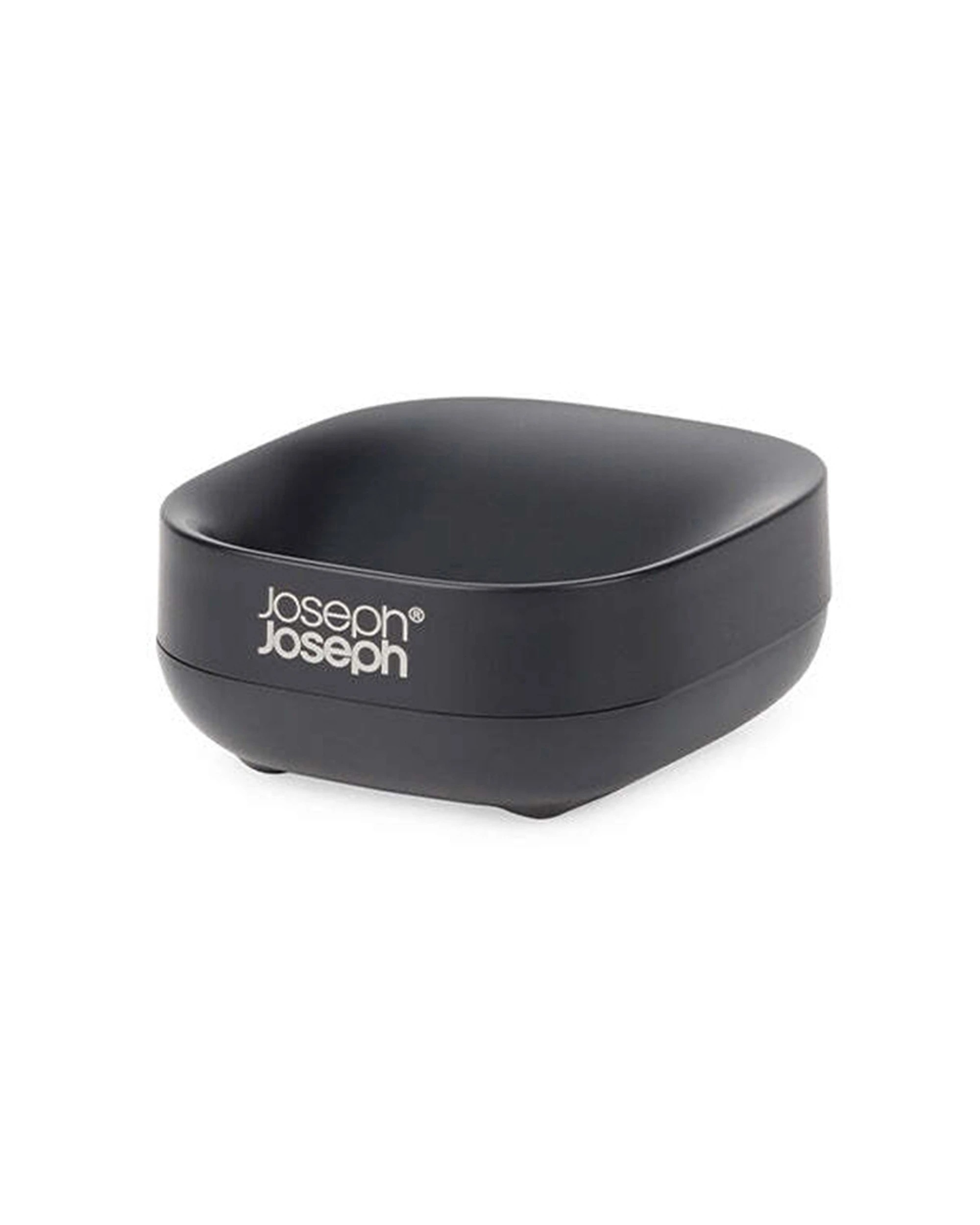 1 Joseph Joseph Slim Compact Soap Dish Storage Holder 8cm - Black, 1 of 6