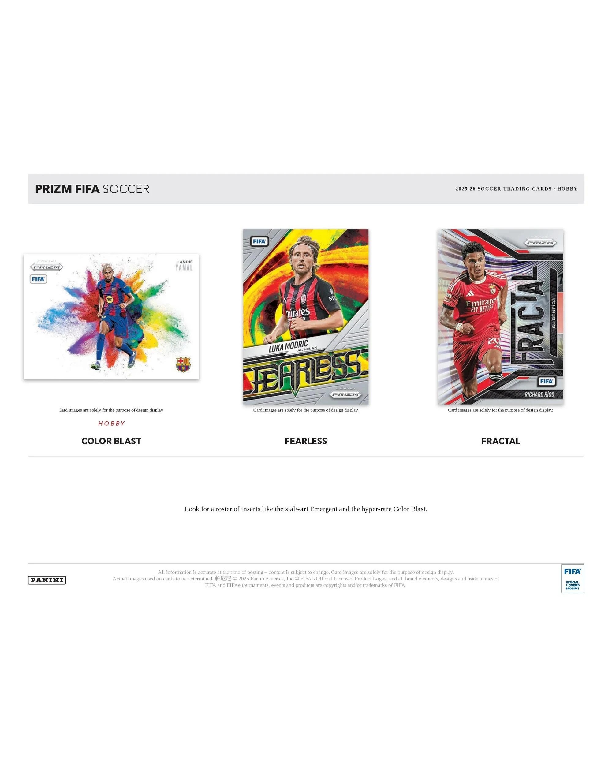 4 Panini 2025/2026 Prizm FIFA Soccer Hobby Pack, 4 of 7