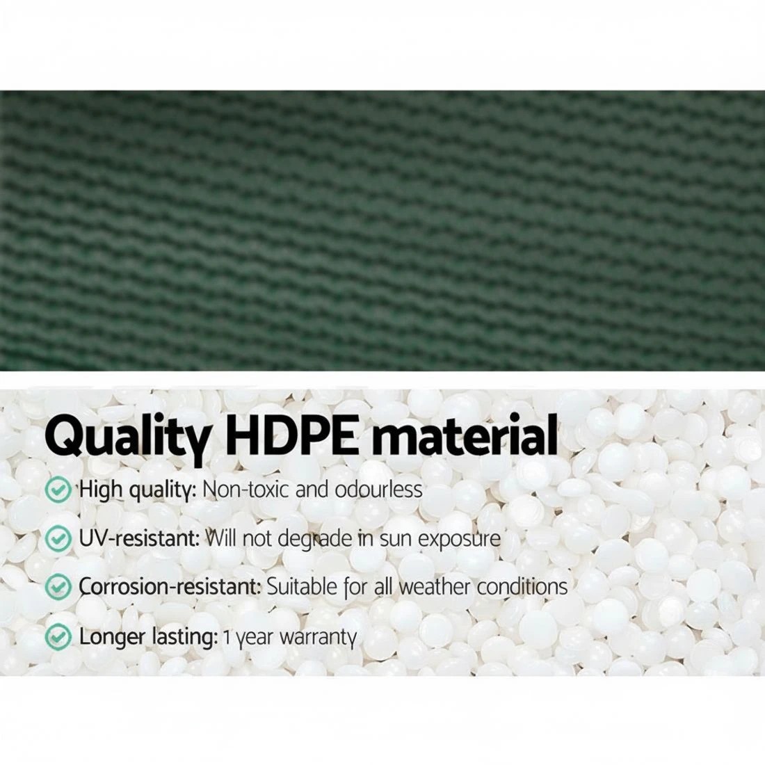 3 Instahut 30% Shade Cloth 1.83x20m Shadecloth Wide Heavy Duty - Green, 3 of 7
