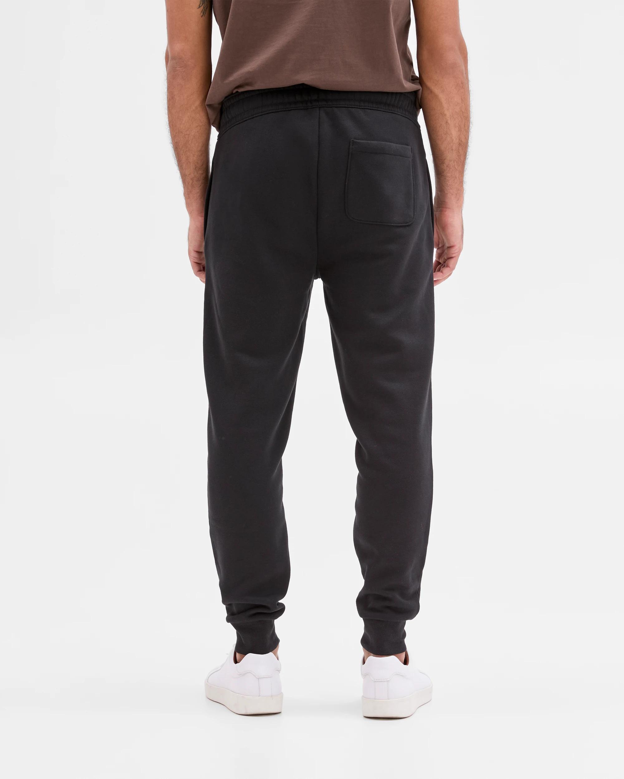 5 Target Man Australian Cotton Blend Cuffed Trackpants BLACK, 5 of 6