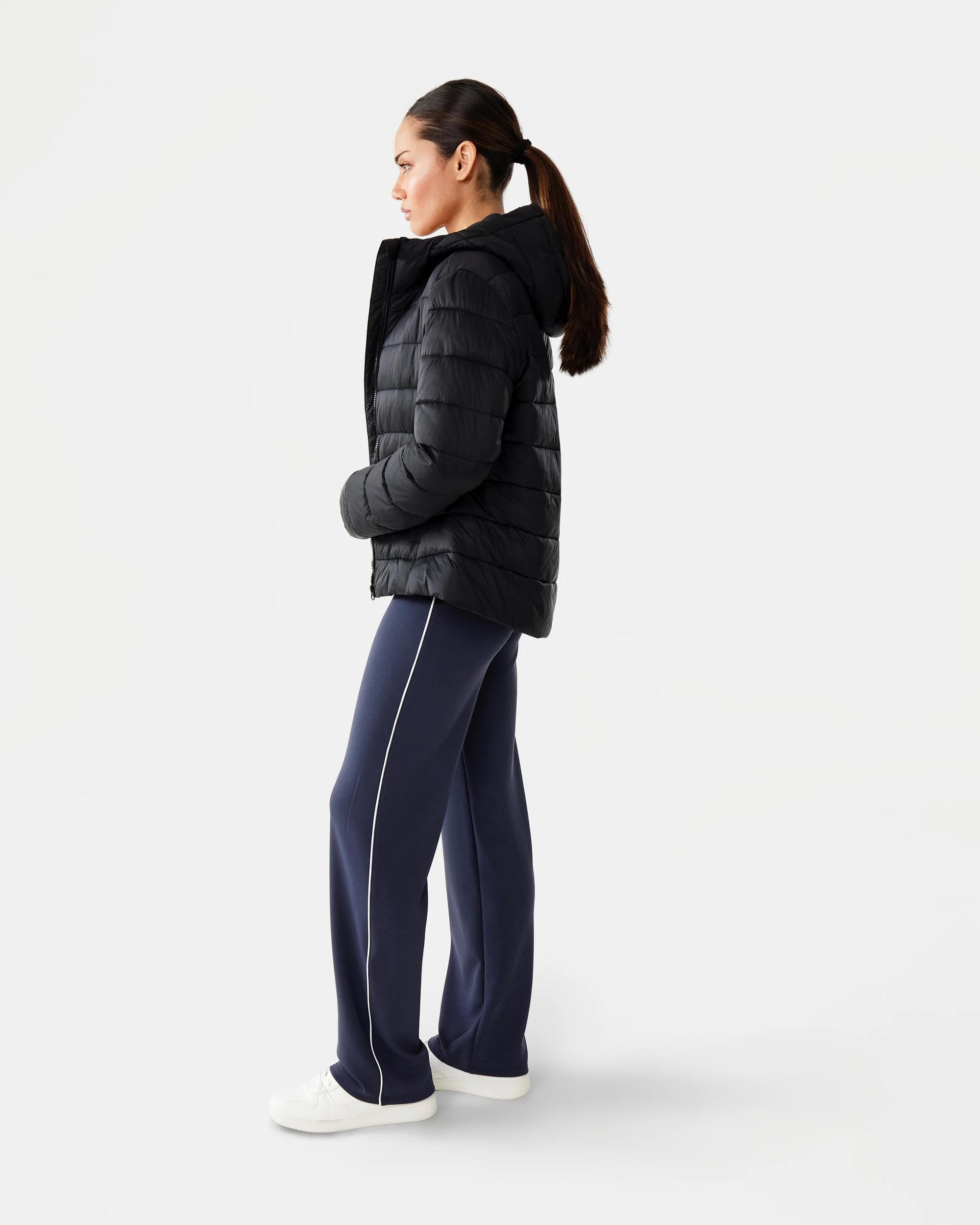 4 Active Womens Packable Puffer Jacket Black, 4 of 9