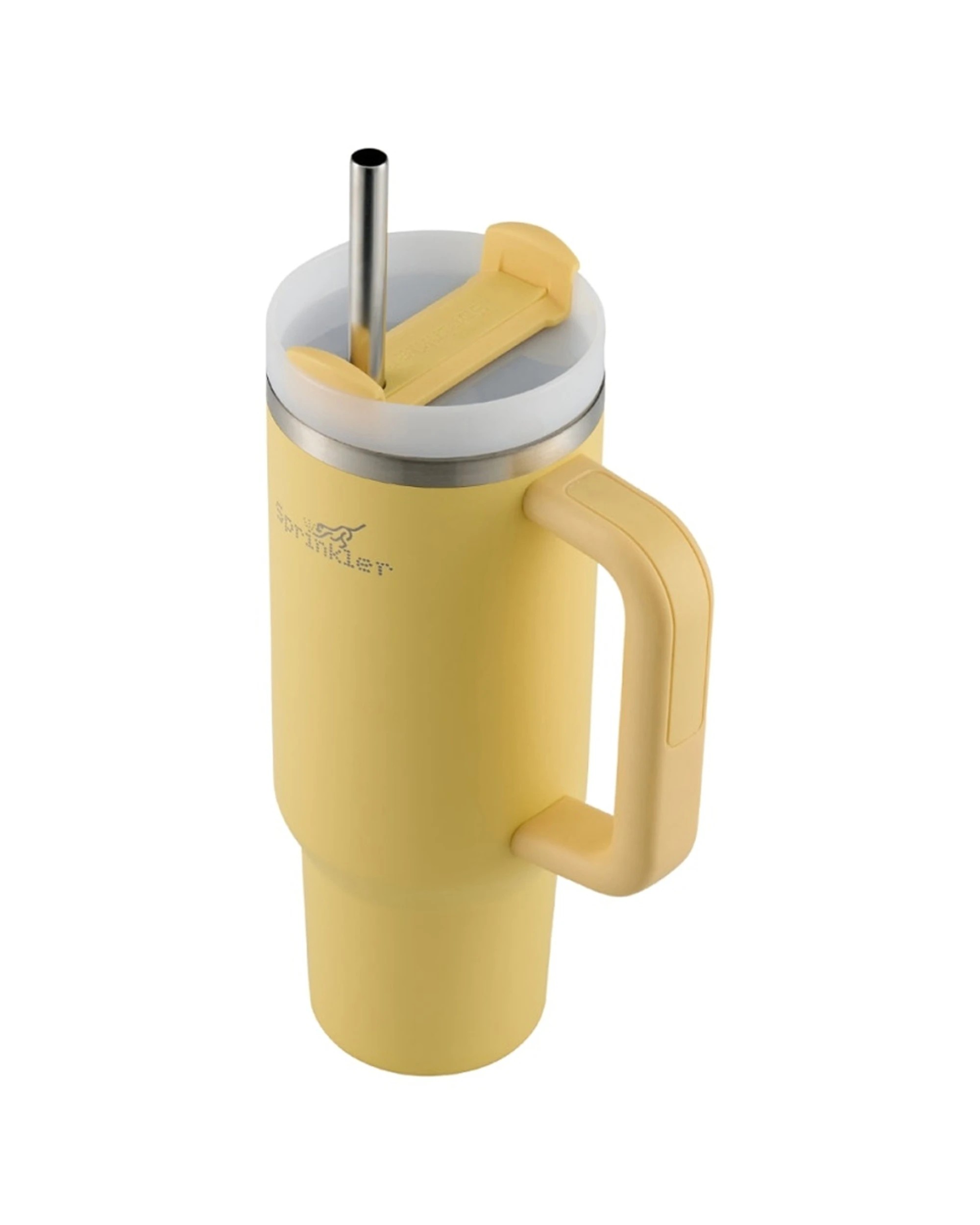 2 Sprinkler Sunny Insulated Tumbler With Straw Lid 1L Popcorn - Yellow, 2 of 2