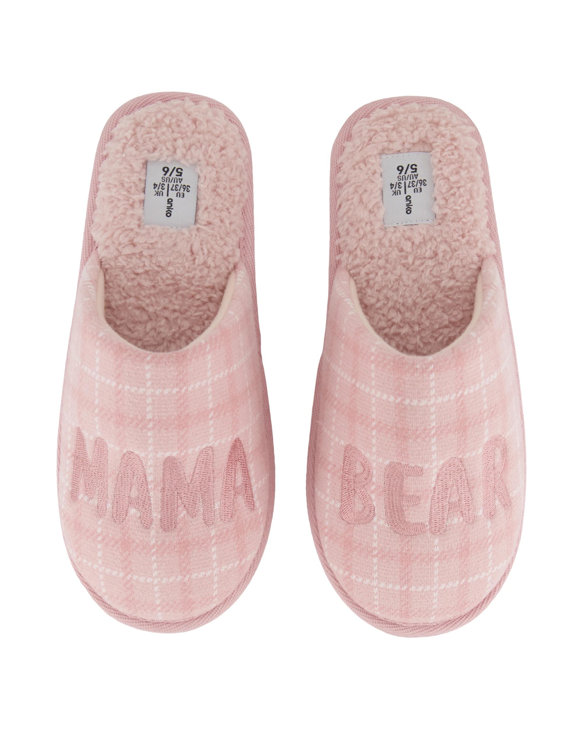 2 Mumma Bear Slipper Scuffs Tartan, 2 of 3