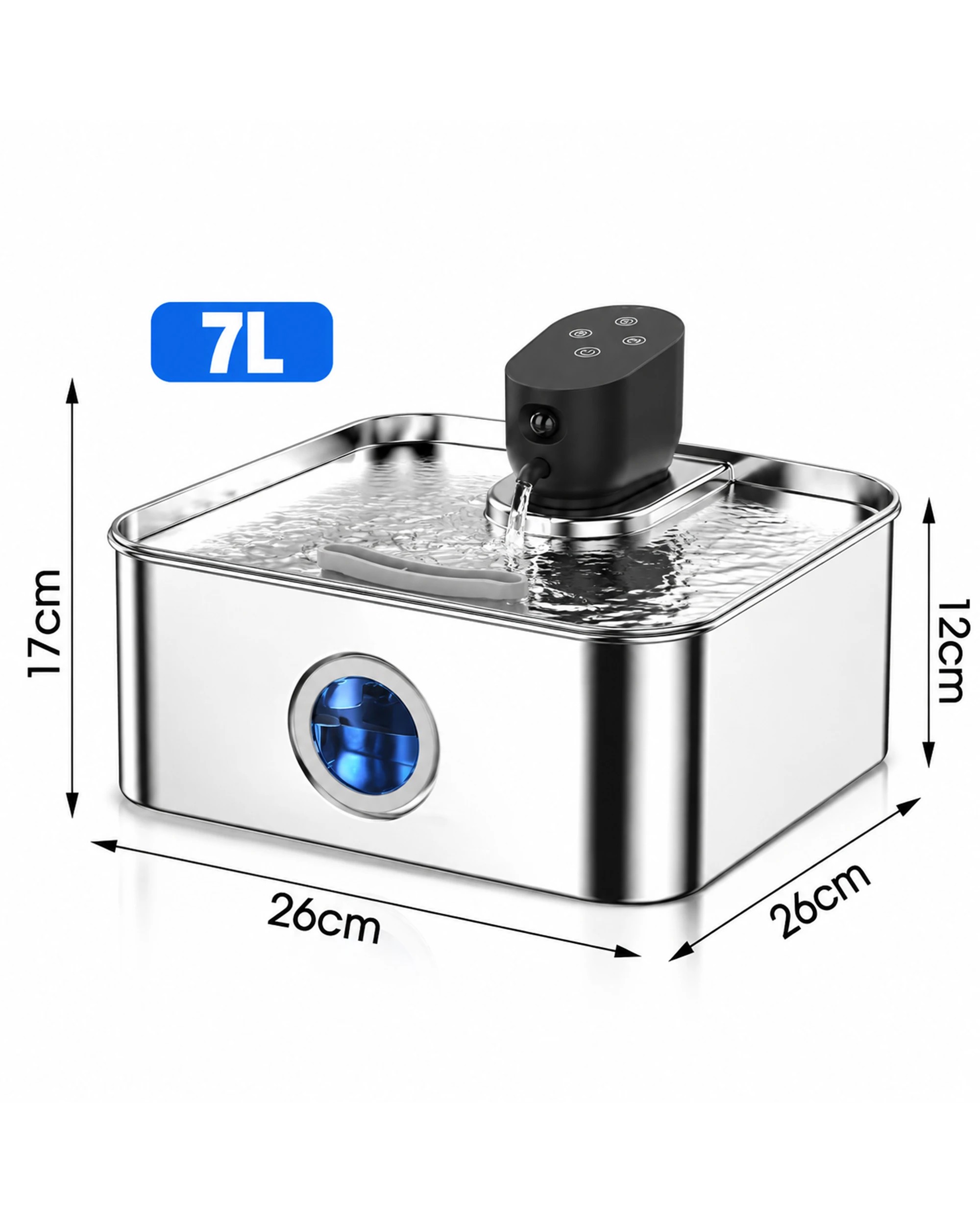 8 Advwin 7L Automatic Pet Water Fountain Stainless Steel, 8 of 8