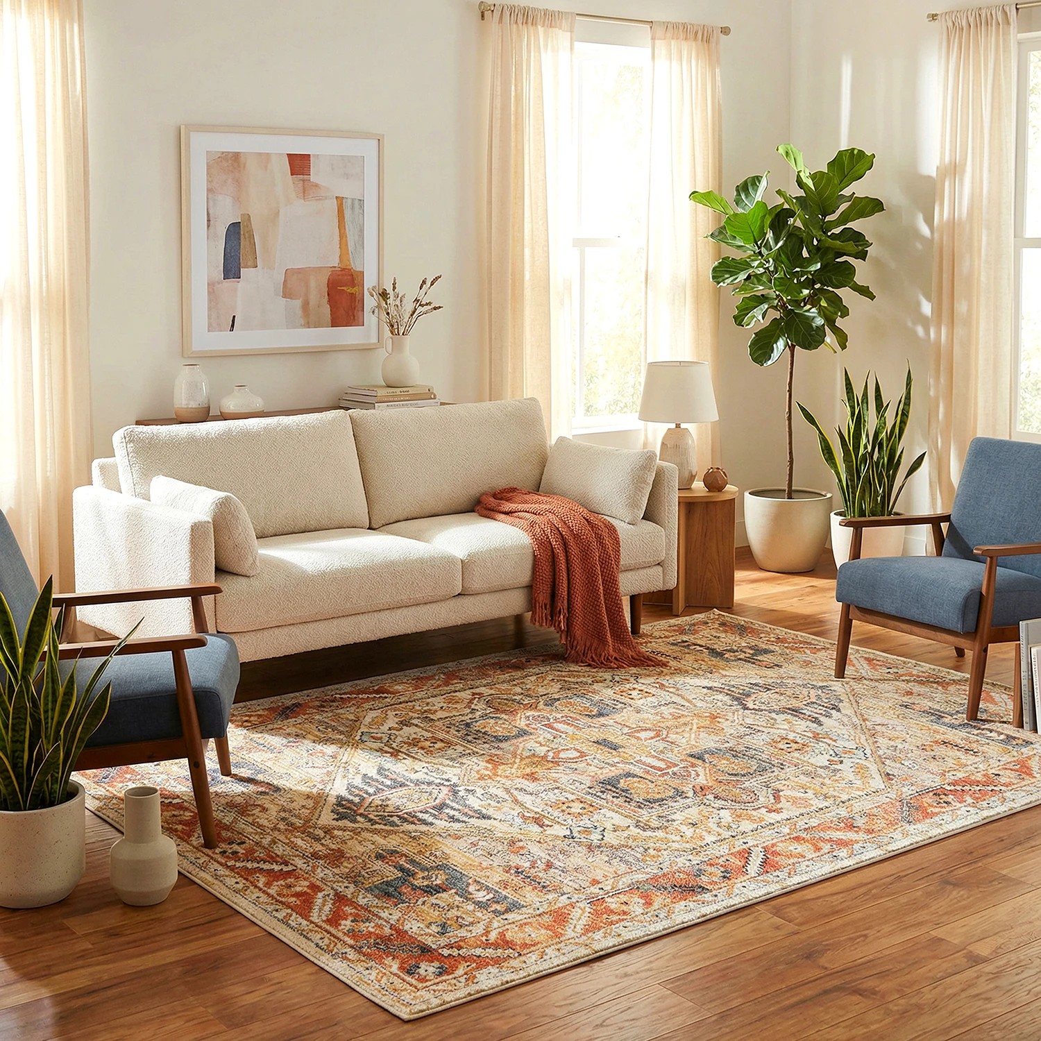 1 Common Ground Rugs Eterna 850 400x300cm - Extra Extra Large Floor Rug - Beige, 1 of 7