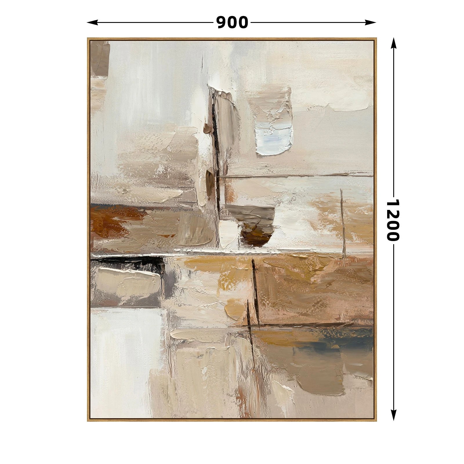 6 Moda Living Stone Passage Hand-Painted Textured Canvas Wall Art - Multi, 6 of 8