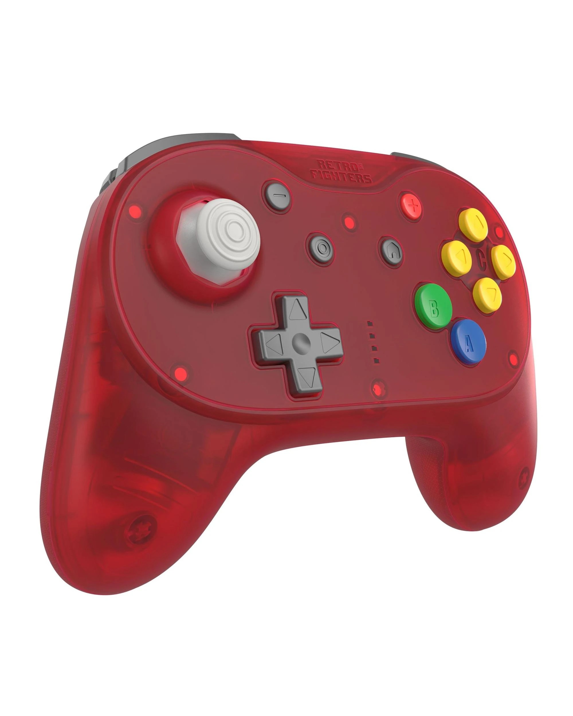 2 Retro Fighters Brawler64 Pro Wireless Controller for N64, Switch, Switch 2 and PC - Watermelon Red, 2 of 10