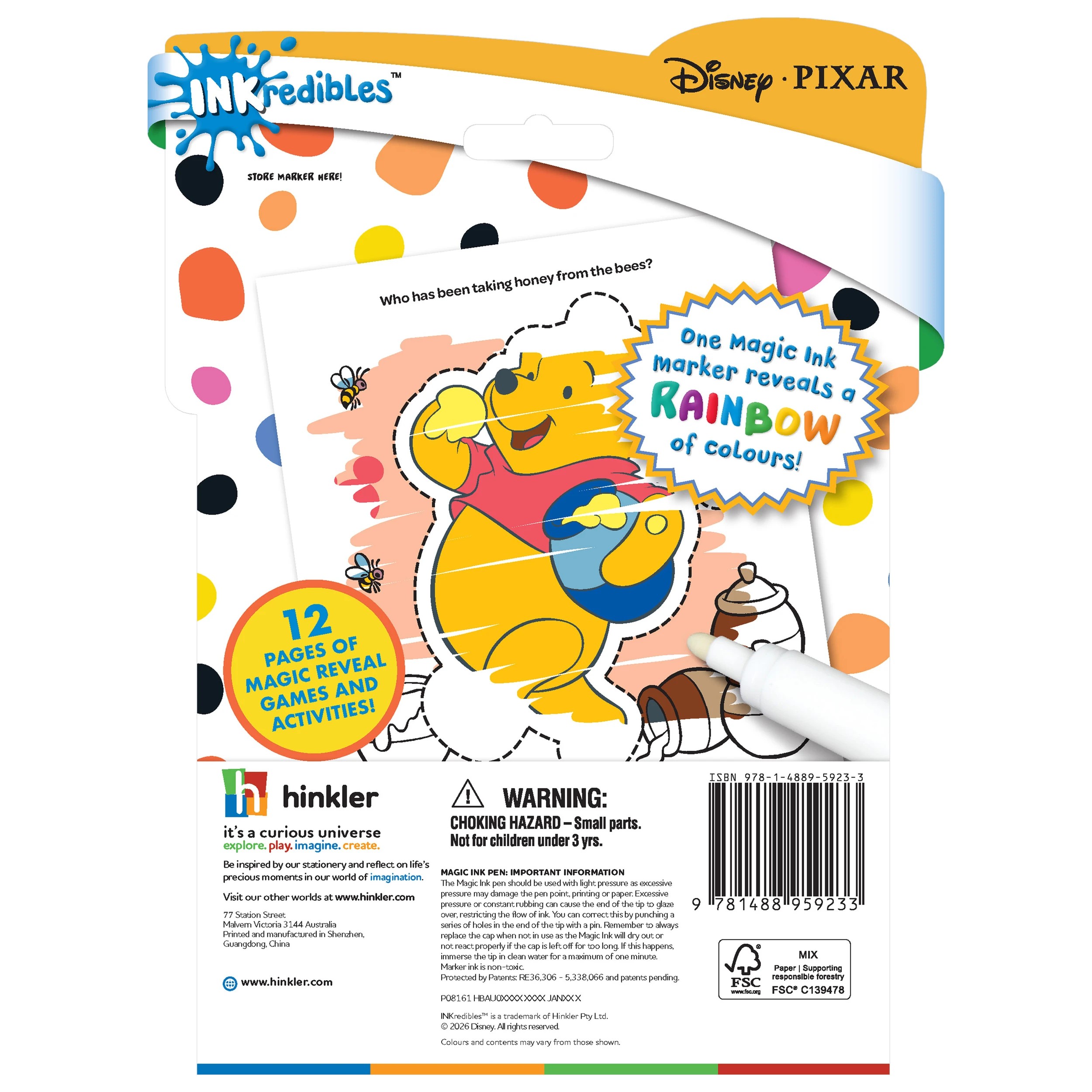 2 INKredibles Disney Pixar Mess Free Magic Ink Pictures - Book, 2 of 5