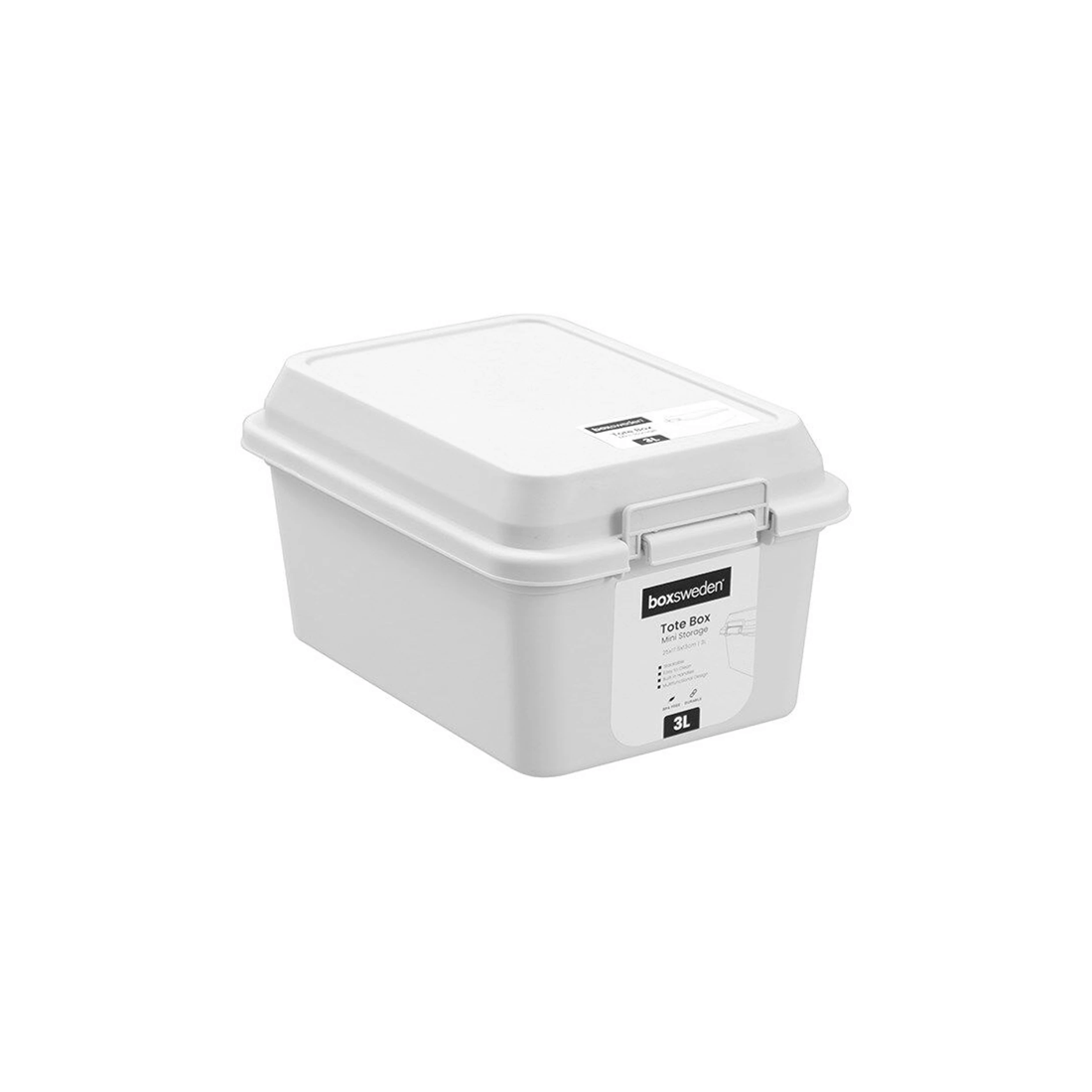 1 Boxsweden Tote Mini Storage Stack Organiser Box 3L Stackable Durable Plastic
 - multi, 1 of 9