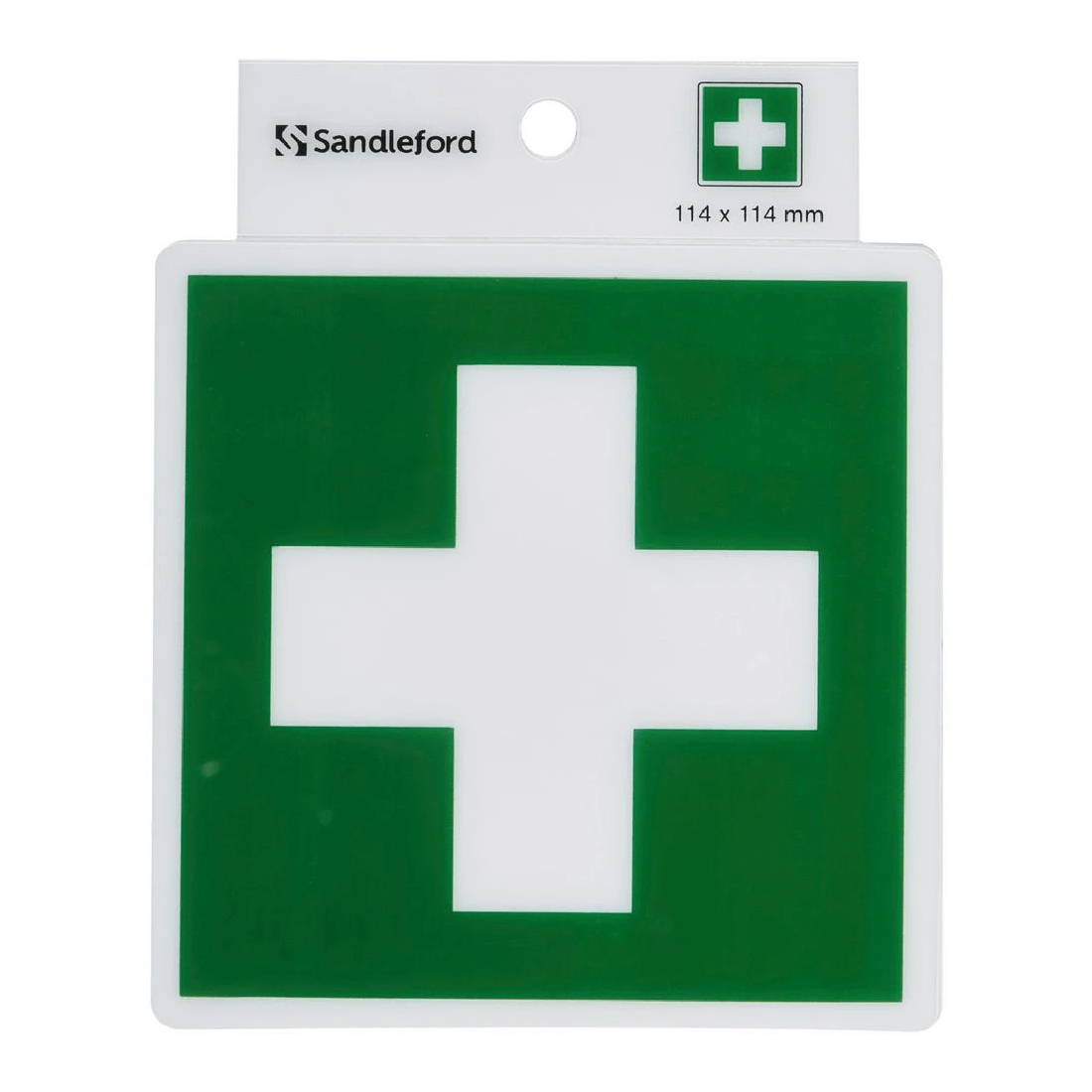1 Sandleford First Aid Symbol Self-adhesive Sign, 1 of 1
