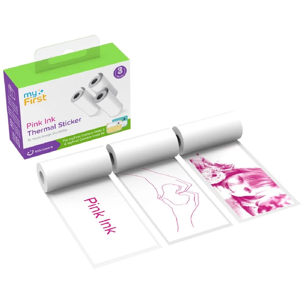 1 myFirst Thermal Sticker White with Pink Ink, 1 of 1