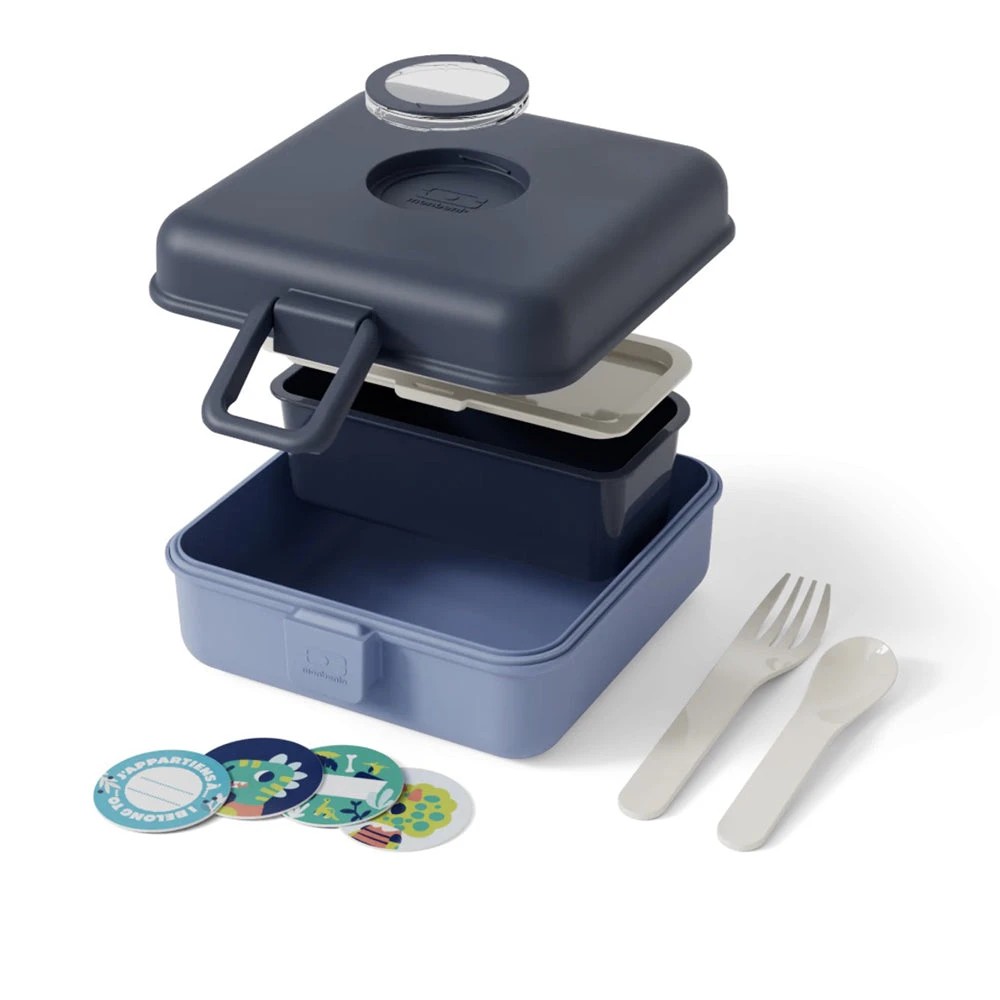 2 Monbento Mb Sandwich Lunch Box Snacky - Blue, 2 of 4