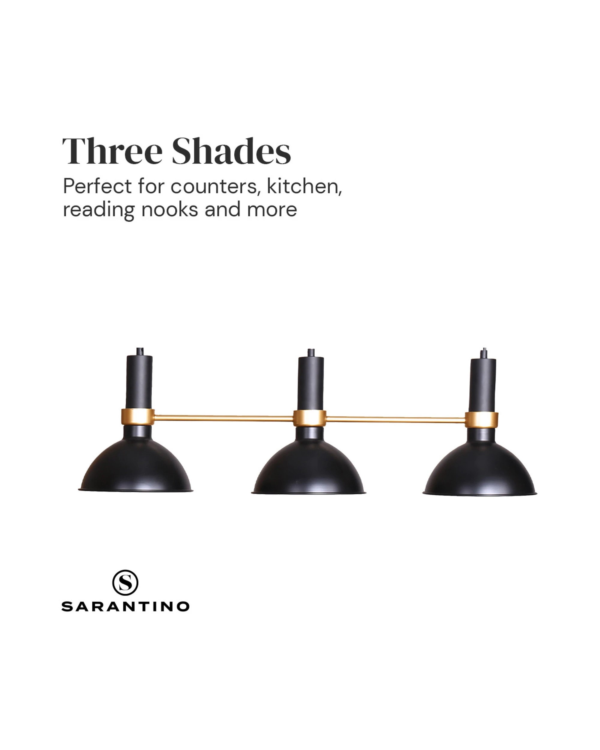 2 Sarantino 3-light Hanging Pendant Lamp, 2 of 10