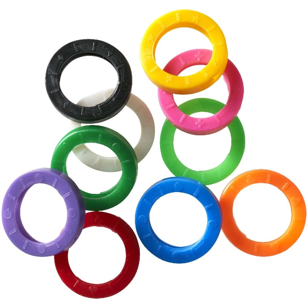 2 J.Burrows Key Head Rings 10 Pack Assorted, 2 of 2