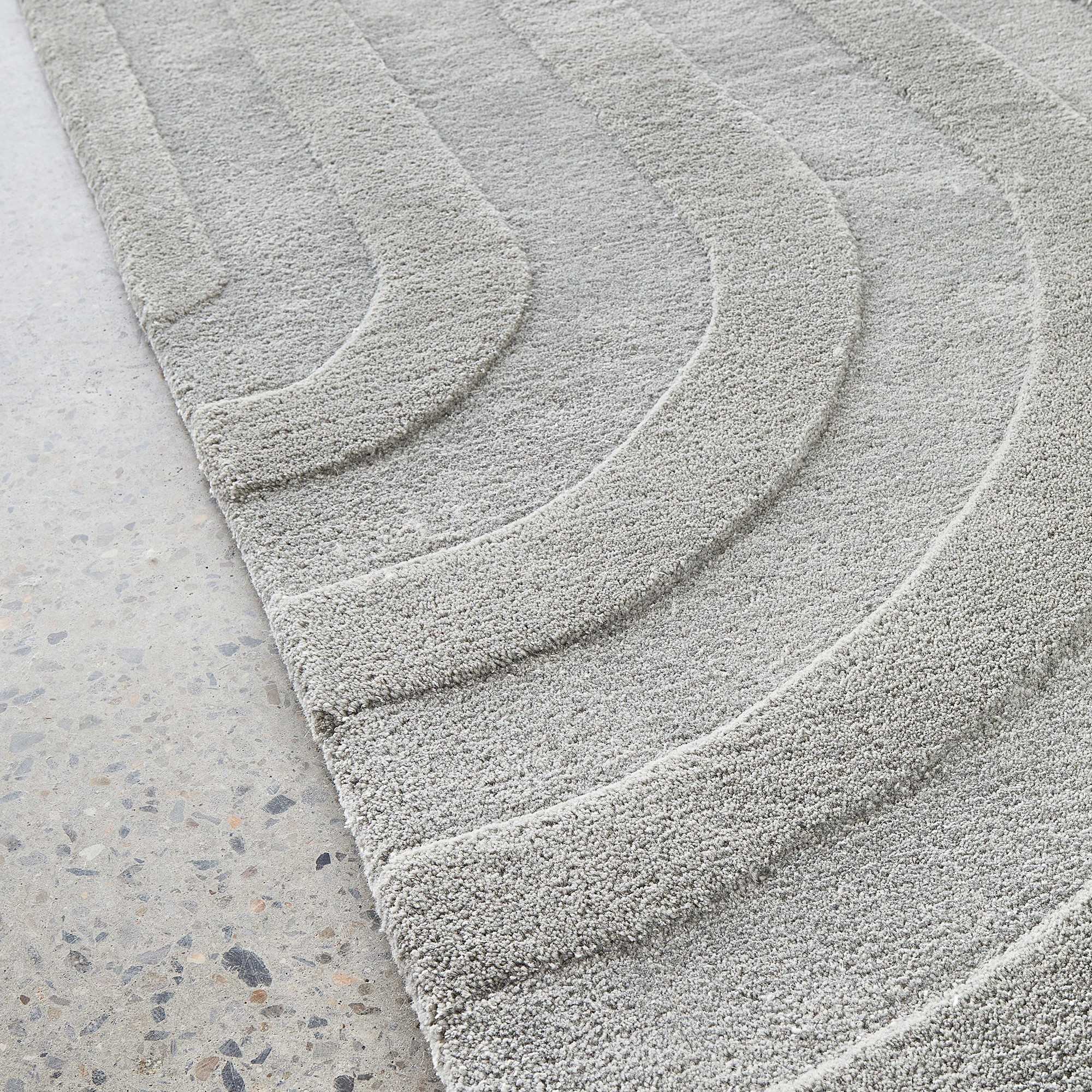 5 Common Ground Rugs Lumina Trail 225x155cm - Medium Wool & Cotton Rug - Silver, 5 of 5