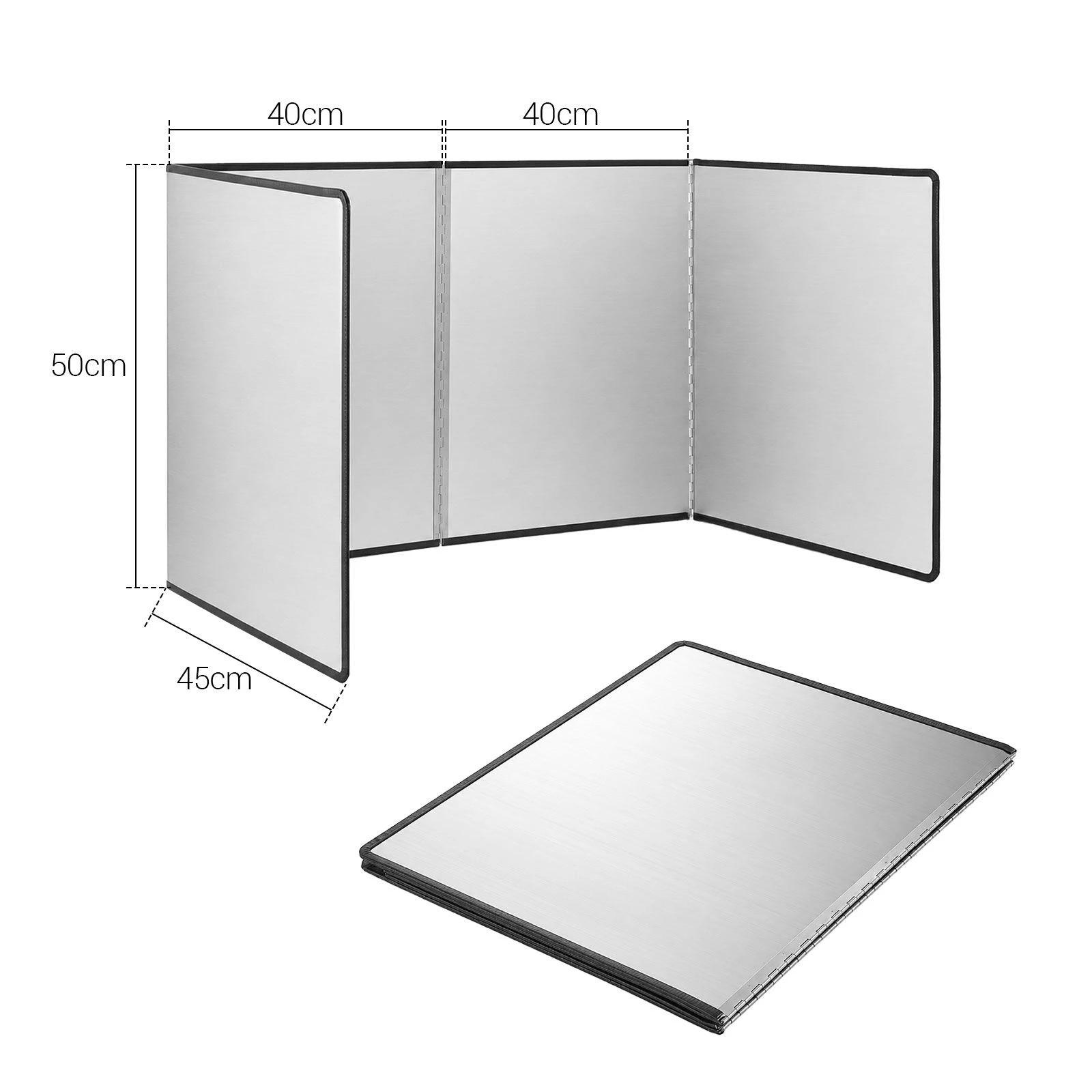 Ausway Stainless Steel Splatter Guard Foldable Anti Oil Splash Shield ...