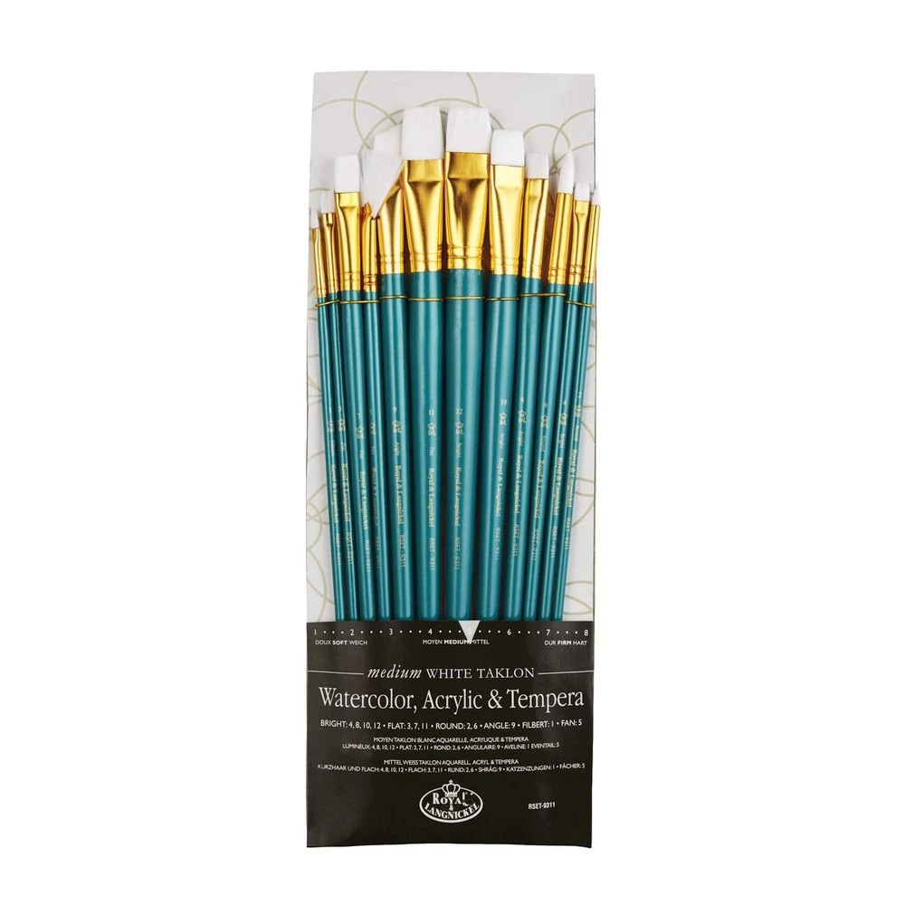 3 Royal & Langnickel Medium White Paintbrush Set 12 Piece, 3 of 3