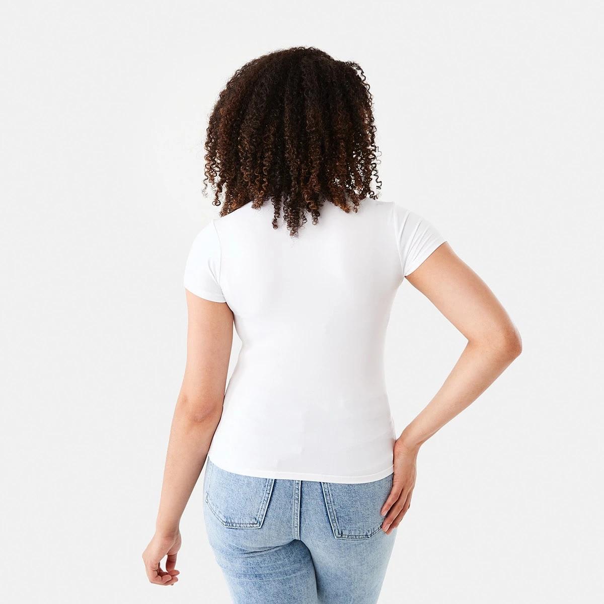 4 Short Sleeve Luxe T-shirt White, 4 of 7