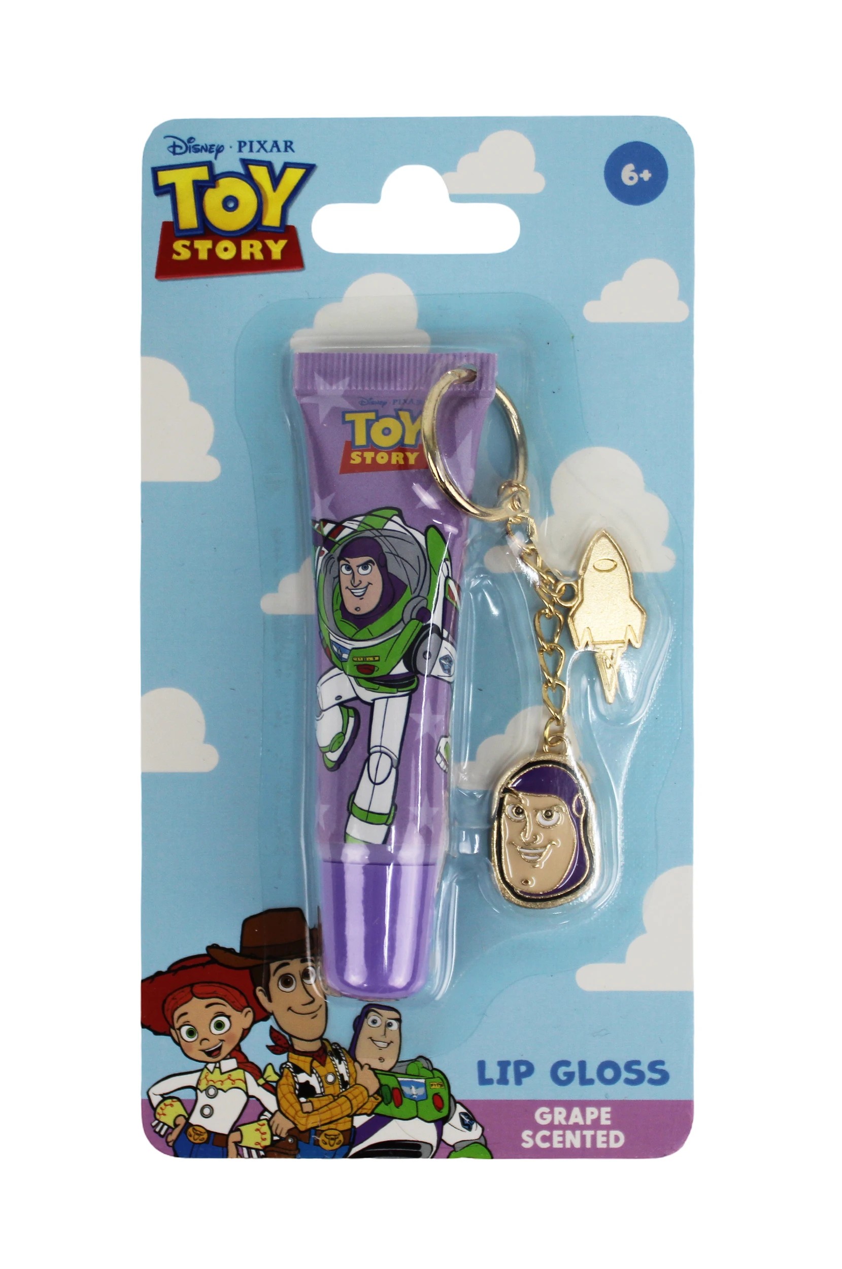 1 Disney Pixar Toy Story Lip Gloss Keychain 12ml - Grape Scented, 1 of 4