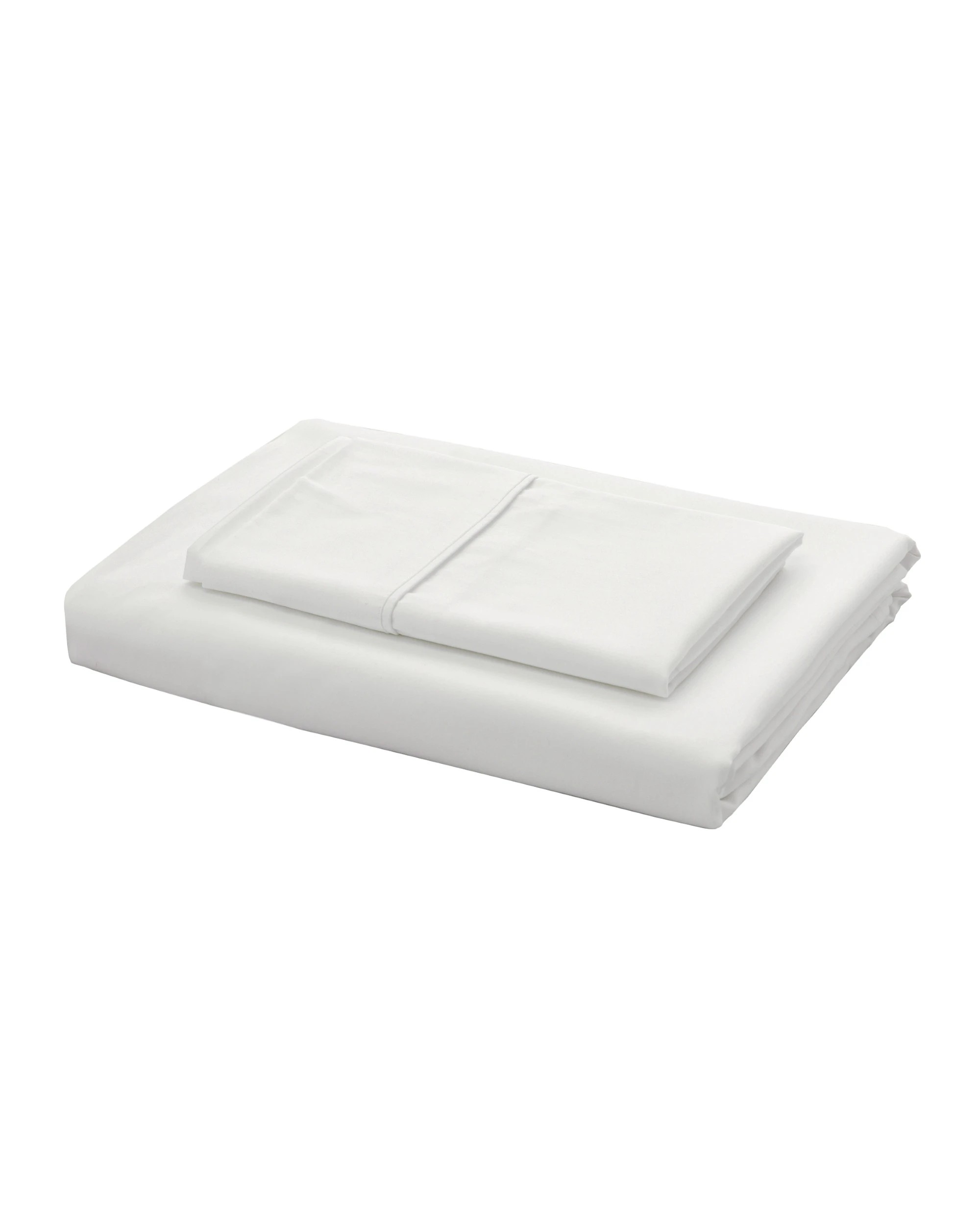 4 Serene 400TC Bamboo Cotton Sateen Fitted Sheet Set - Single Bed - White, 4 of 5