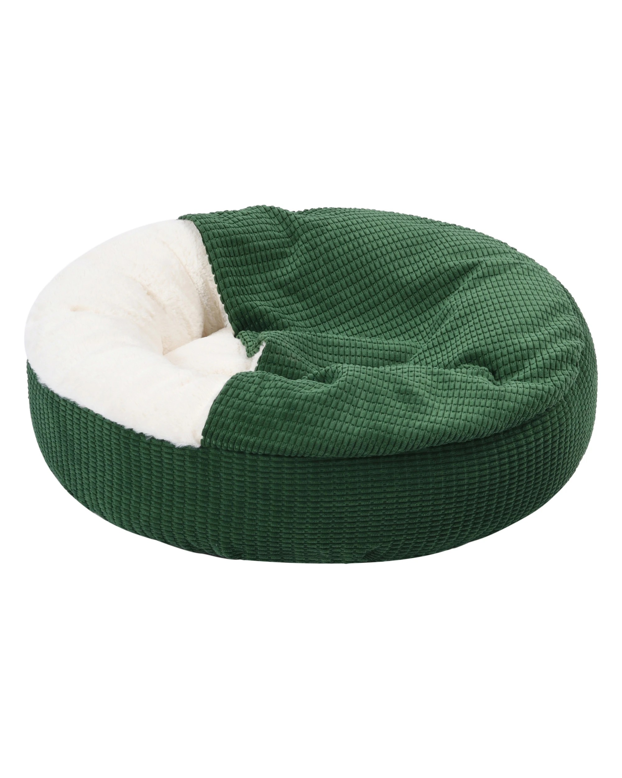 7 Charlie's Snookie Hooded Calming Dog Bed Large - Eden Green, 7 of 9