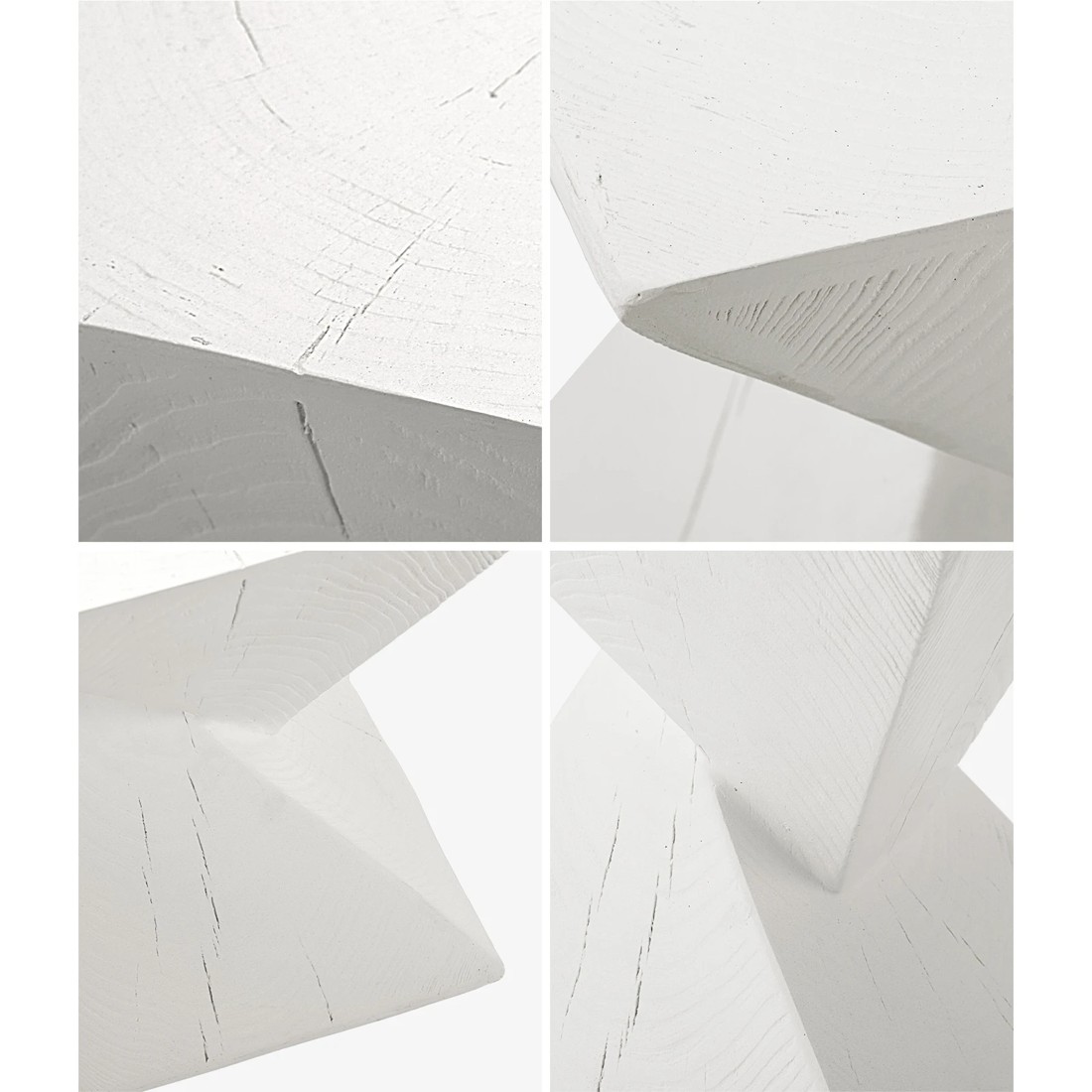 4 Oikiture Side Table Coffee Bedside End Stool Stand Stone Outdoor
 - White, 4 of 10