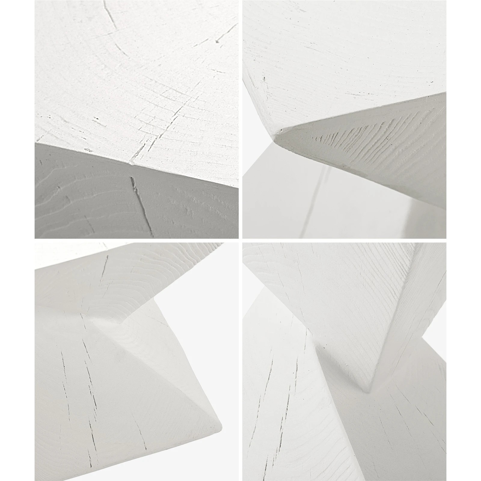 3 Oikiture Side Table Coffee Bedside End Stool Stand Stone Outdoor
 - White, 3 of 8