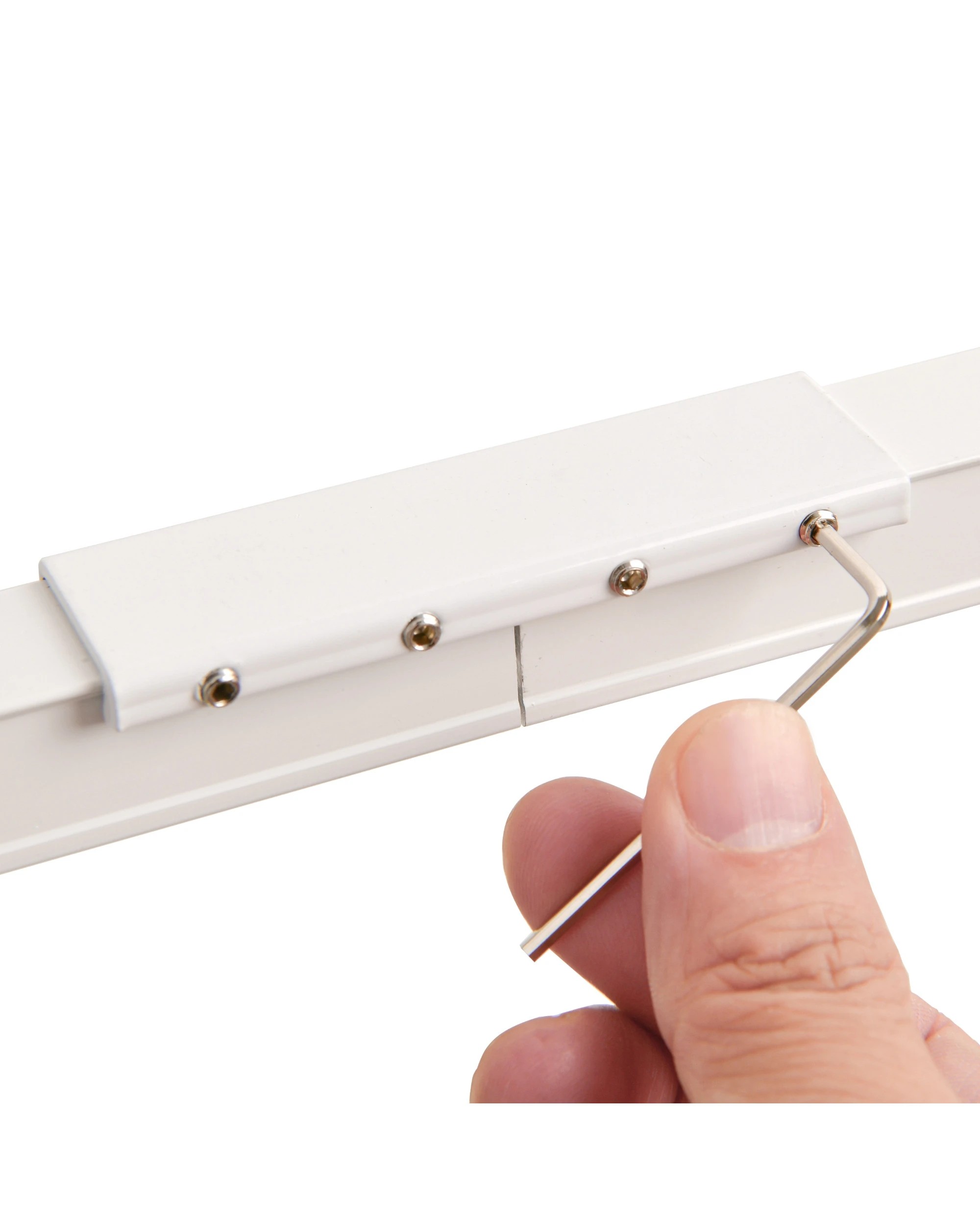 2 Cadence & Co. S-Fold Curtain Track Joiner Accessory - White, 2 of 5
