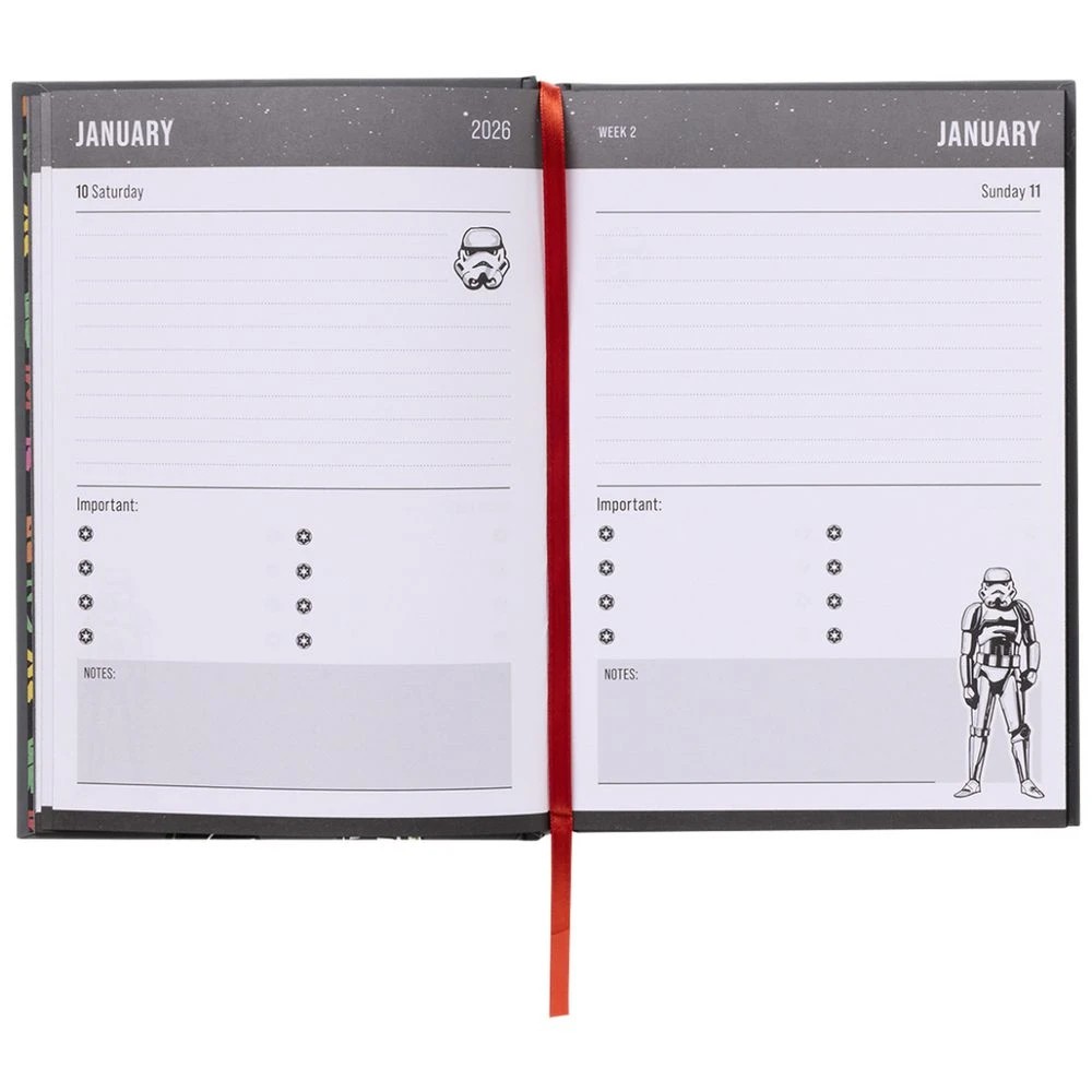 8 Disney A5 Day to Page Diary 2026 Star Wars, 8 of 8