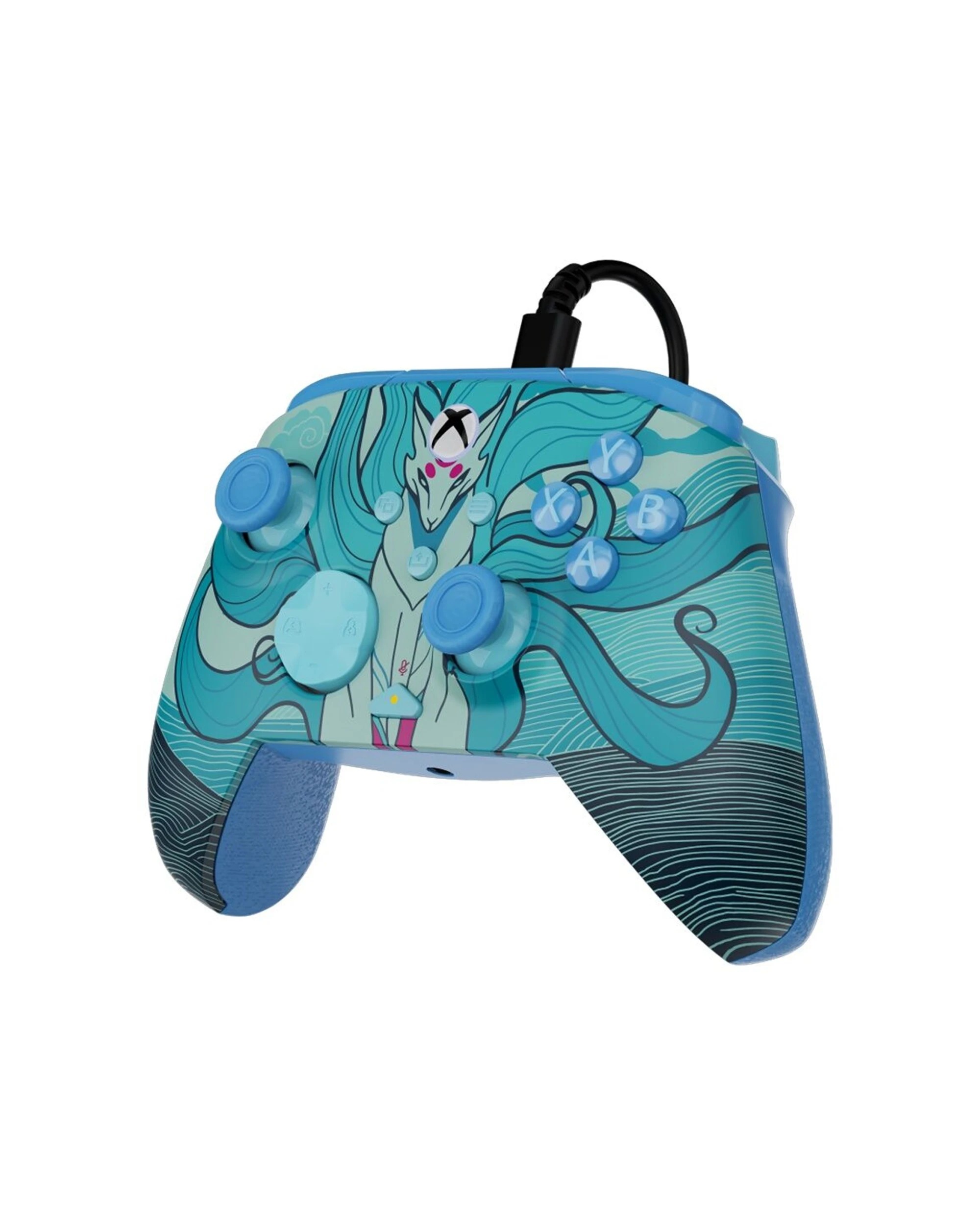 3 Turtle Beach Rematch Advanced USB-C Wired Xbox PC Gaming Controller Kitsune - Blue, 3 of 7