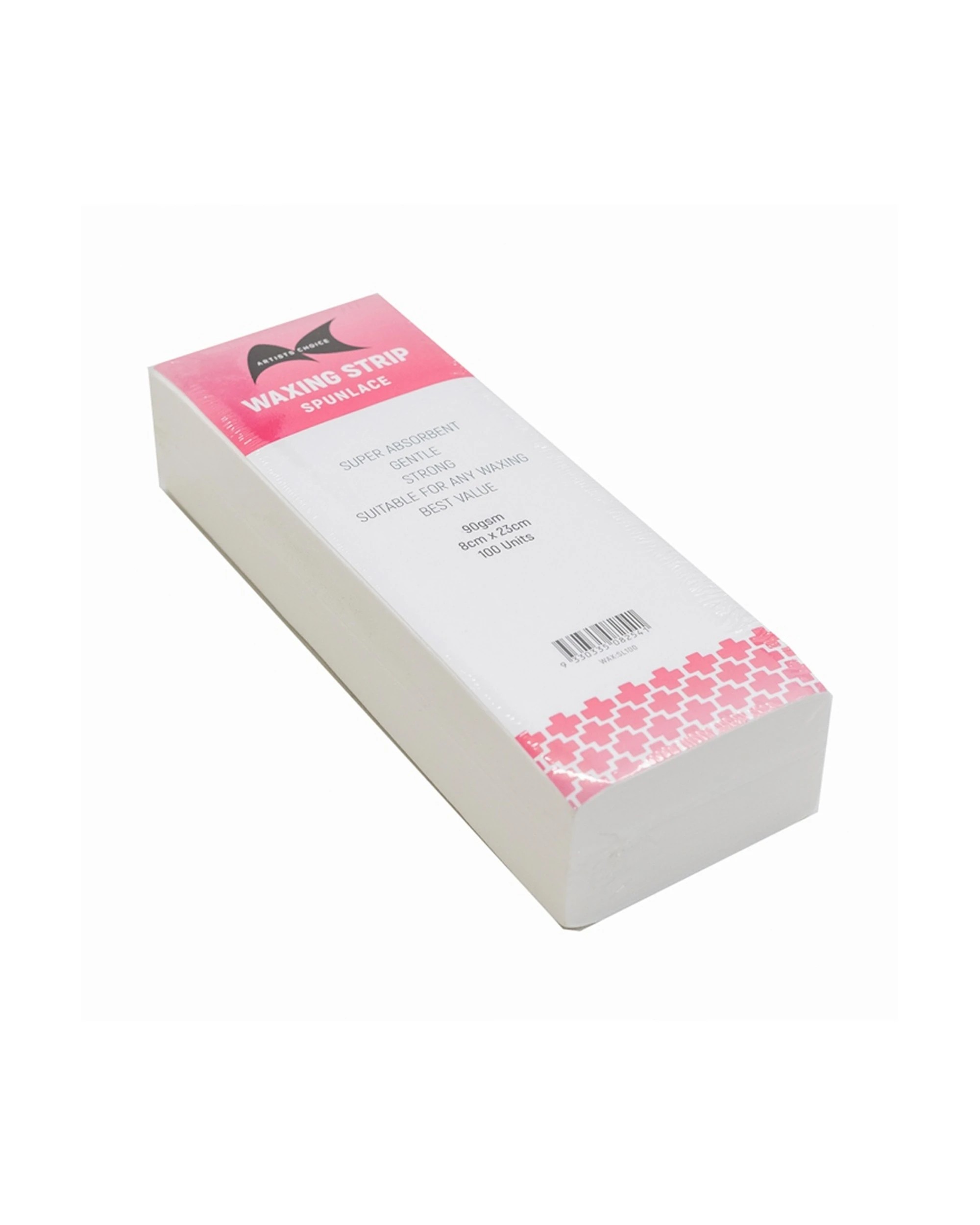 3 Artists Choice 6x 100pc Wax Strips Spunlace Hair Removal 90gsm 8x23cm - Plain, 3 of 4