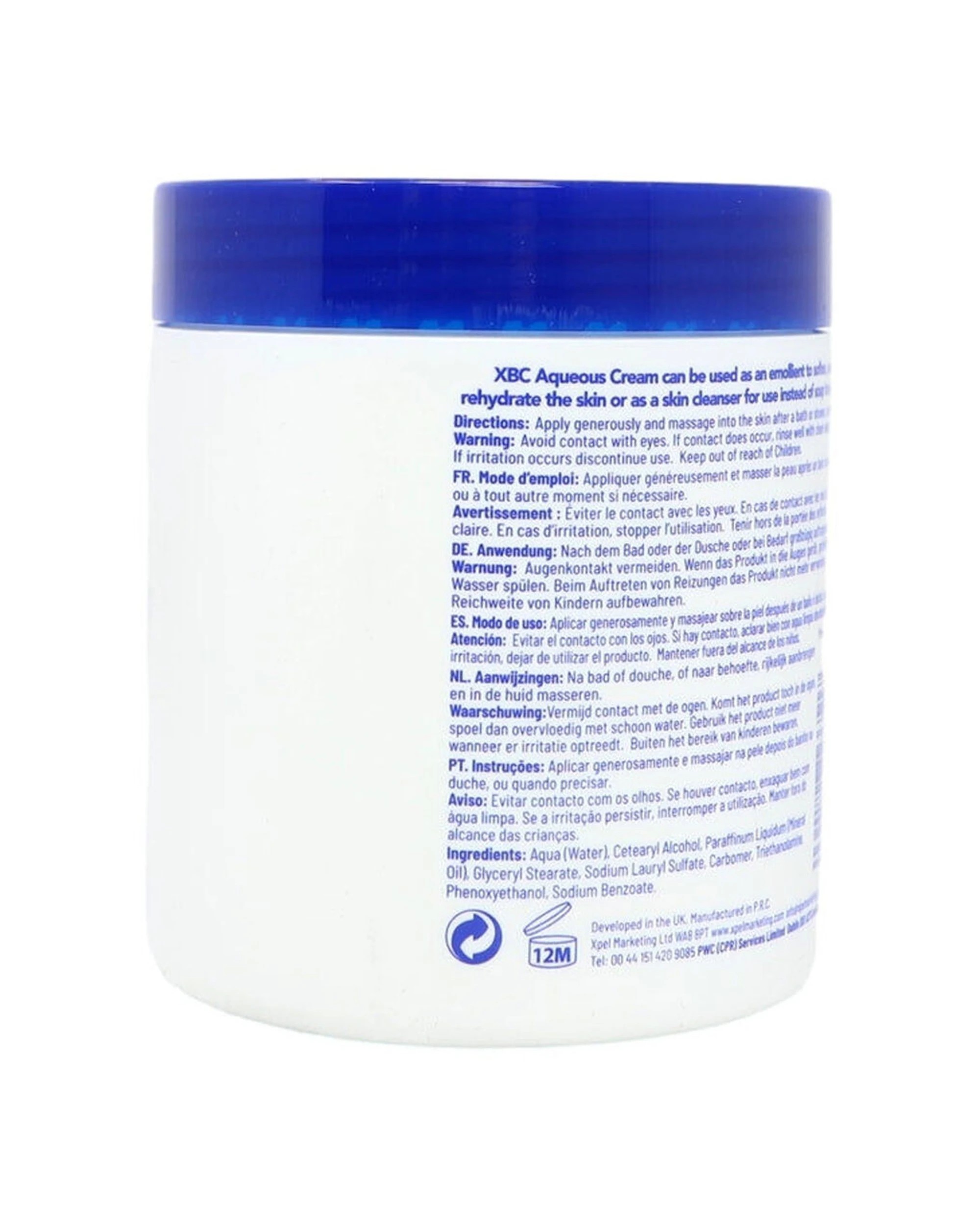 4 Xbc 12PK Aquenous Moisturising Lotion Relief For Dry Skin Fragrance 500ml - White, 4 of 4