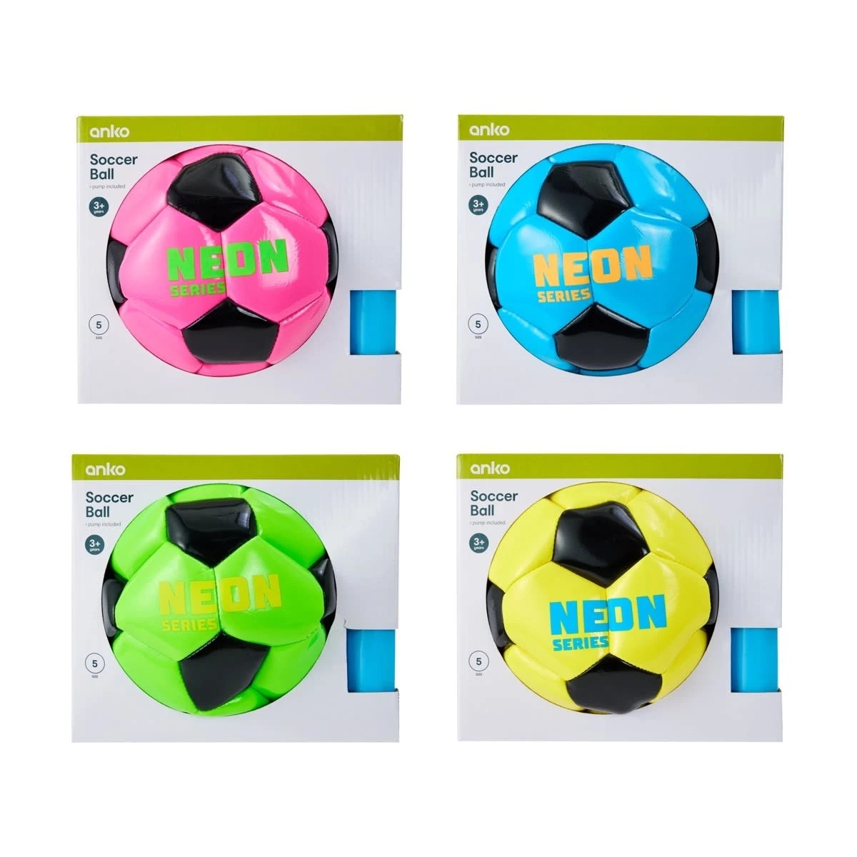 4 Neon Series Soccer Ball - Size 5, Assorted, 4 of 4