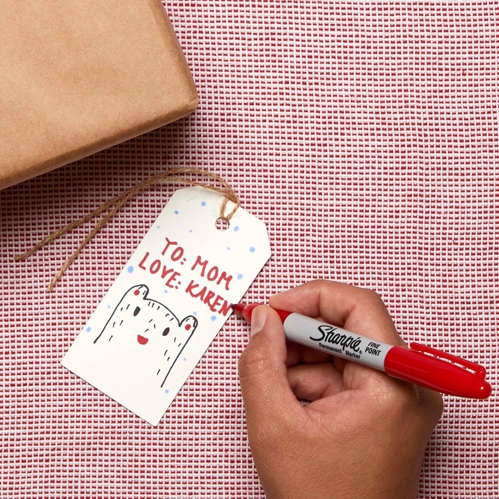 6 Sharpie Fine Permanent Marker Red, 6 of 6