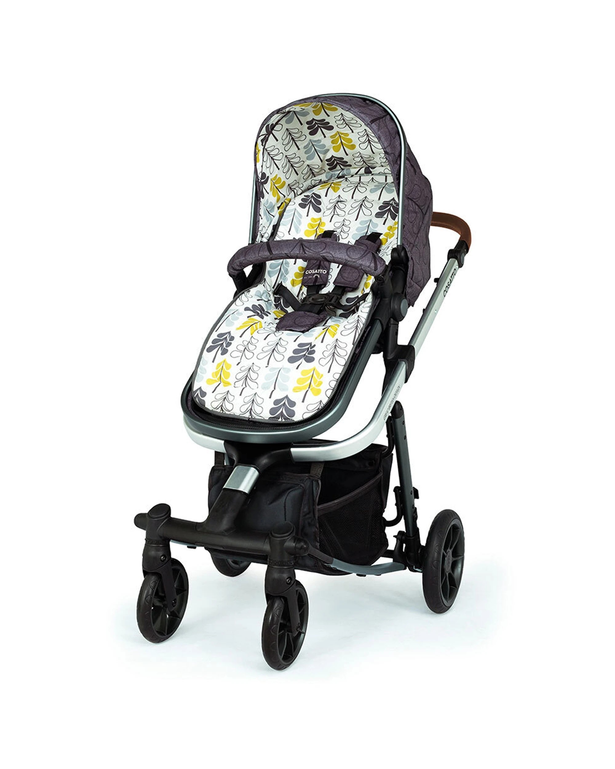 5 Cosatto Giggle Quad Pram & Push Chair 0m+ Reversible Seat Premium Fika Forest - Multi, 5 of 7