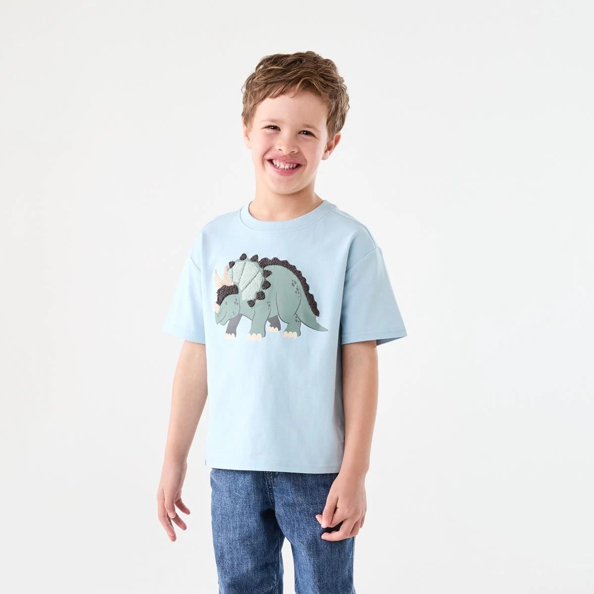 1 Boucle T-shirt BLUE BOUCLE TRICERATOPS, 1 of 6