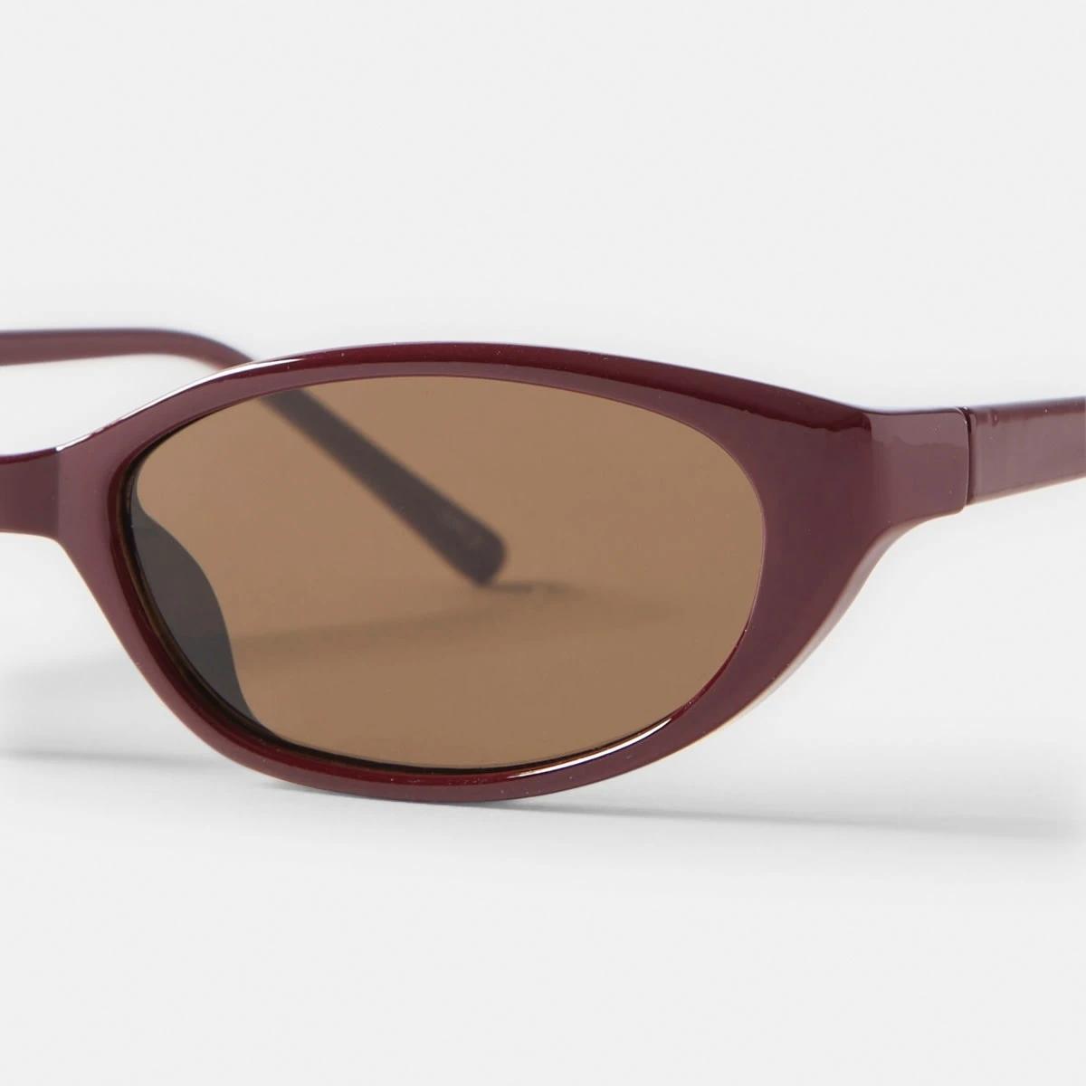 3 Thin Cat Eye Sunglasses Red, 3 of 6