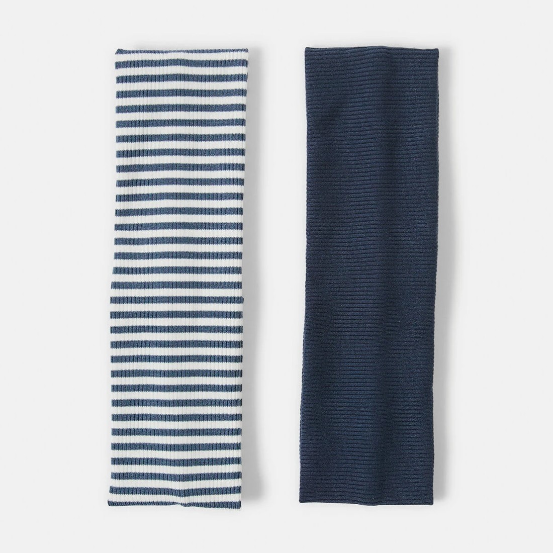 1 2 Pack Stretch Ribbed Headband - Navy, 1 of 4