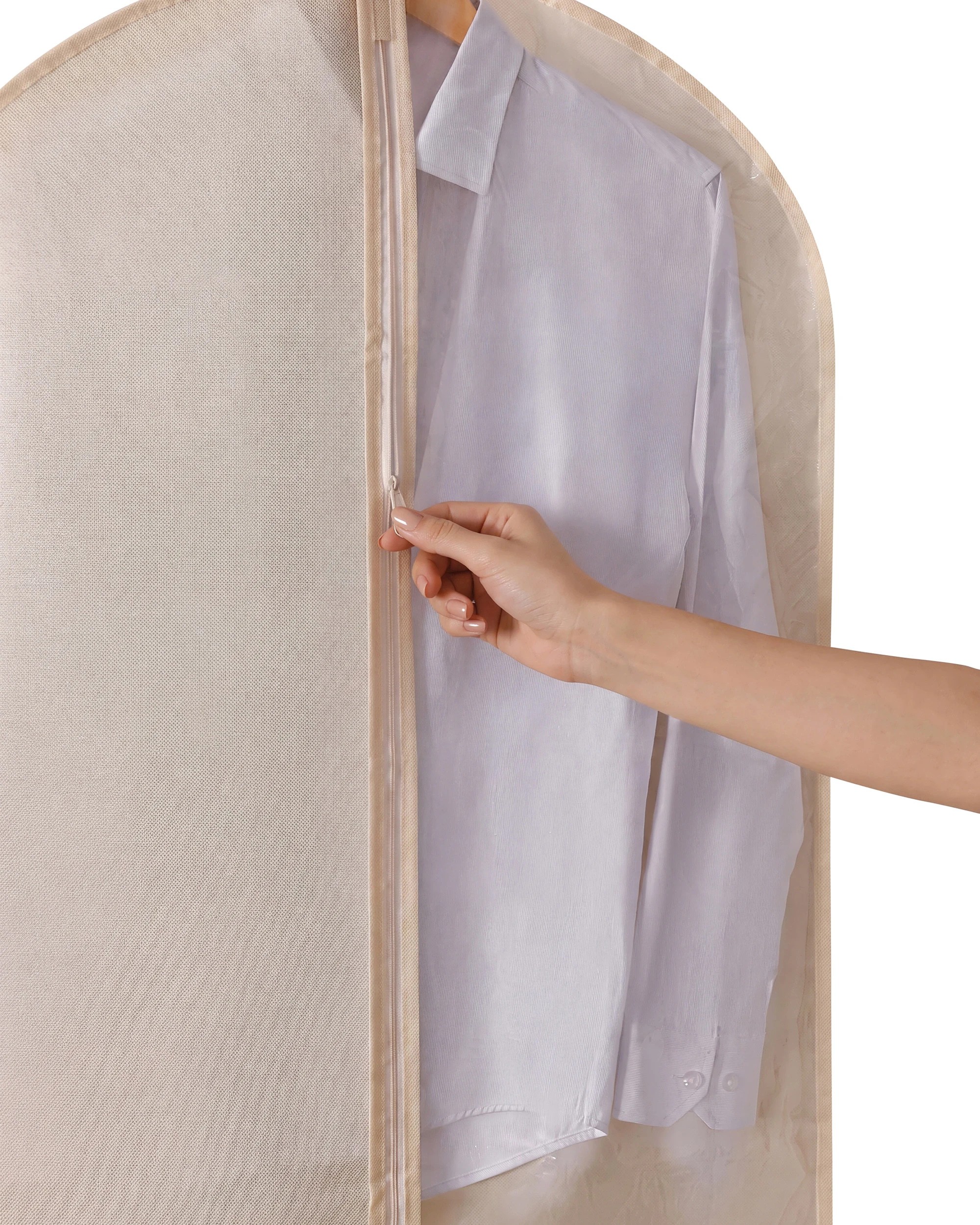 9 Takara Tiora Suit Garment Bag 5 Pack 60x100cm - Natural, 9 of 10