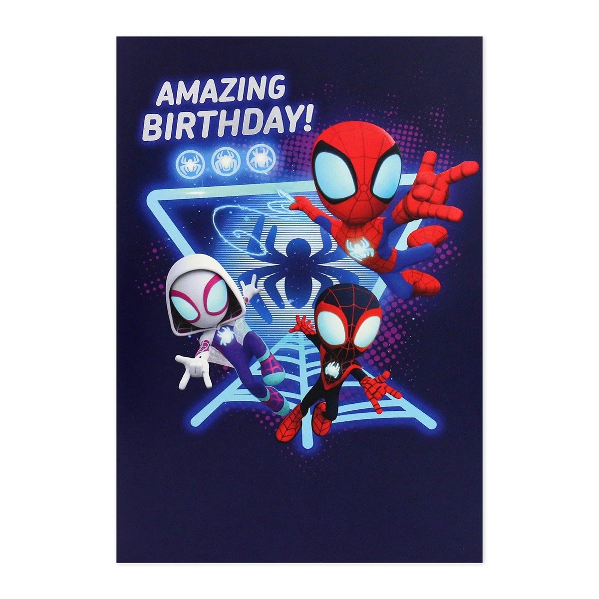 3 Hallmark Interactive Sound Birthday Card - Spidey and His Amazing Friends, 3 of 4