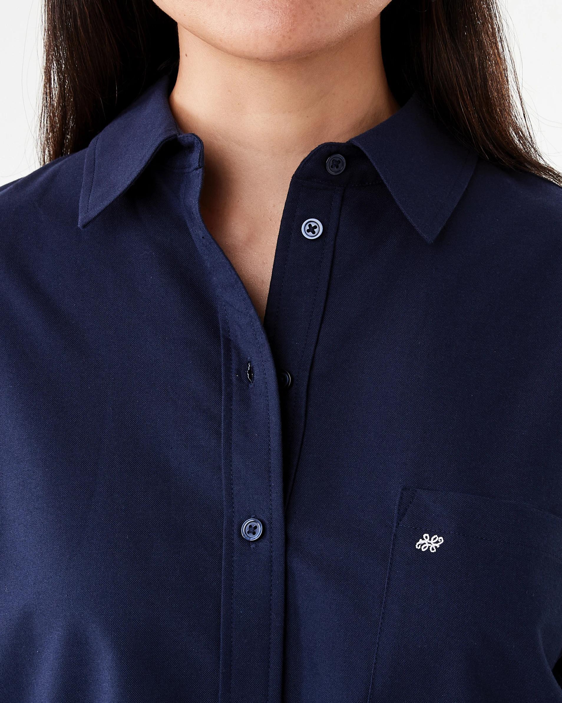 5 Long Sleeve Oxford Shirt Navy Blaze, 5 of 9