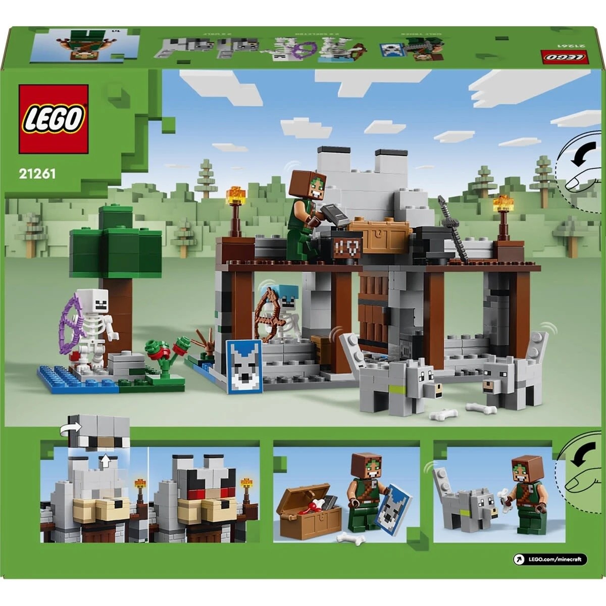11 LEGO Minecraft The Wolf Stronghold Fortress Playset 21261, 11 of 11
