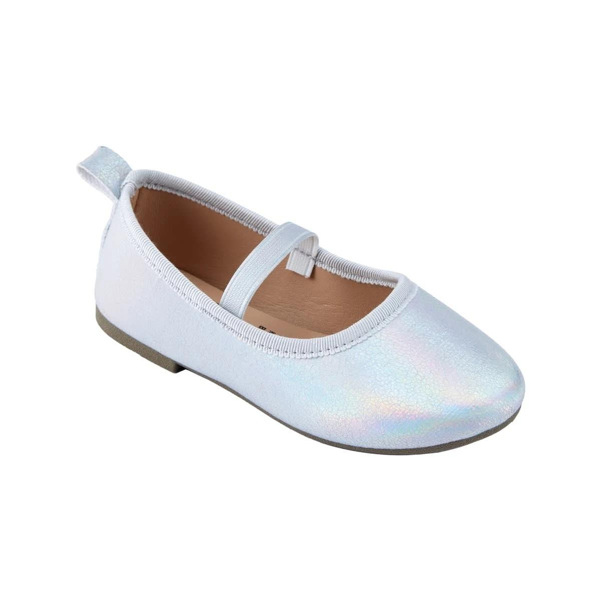 1 Junior Glitter Flats Irridsilvr, 1 of 5