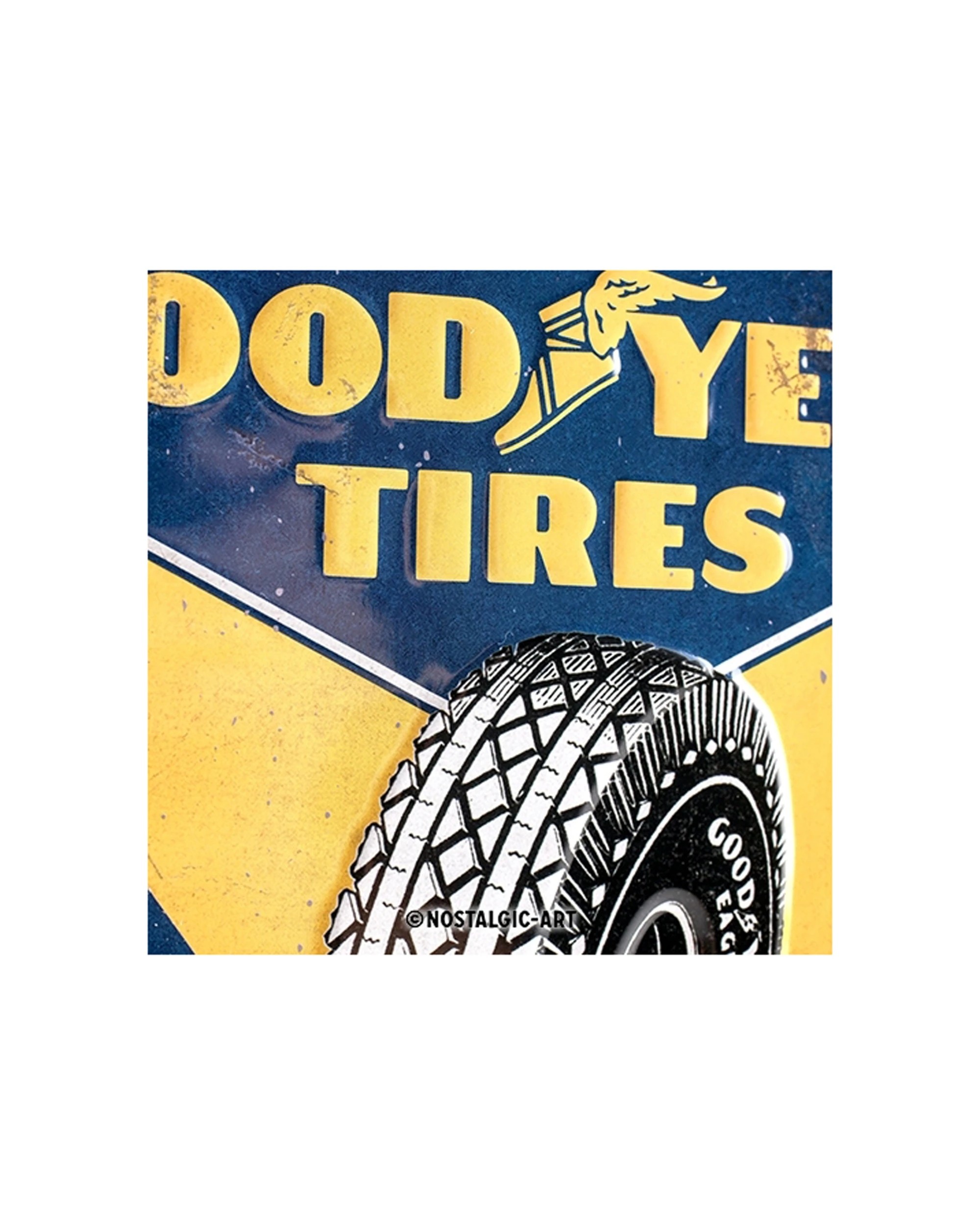 2 Nostalgic-Art Medium 20x30cm Metal Wall Art Sign Plaque - Goodyear Super - Multi, 2 of 4