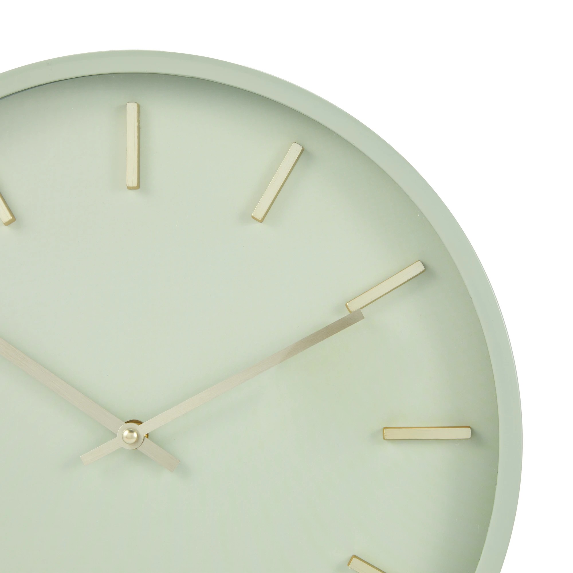 2 Sage and Gold Look Clock, 2 of 6