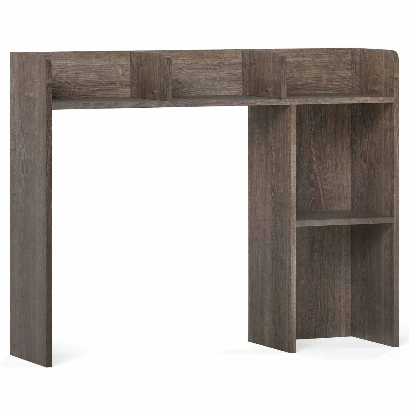 Costway Desktop Bookshelf Wood Display Rack w/4 Shelves & Open ...