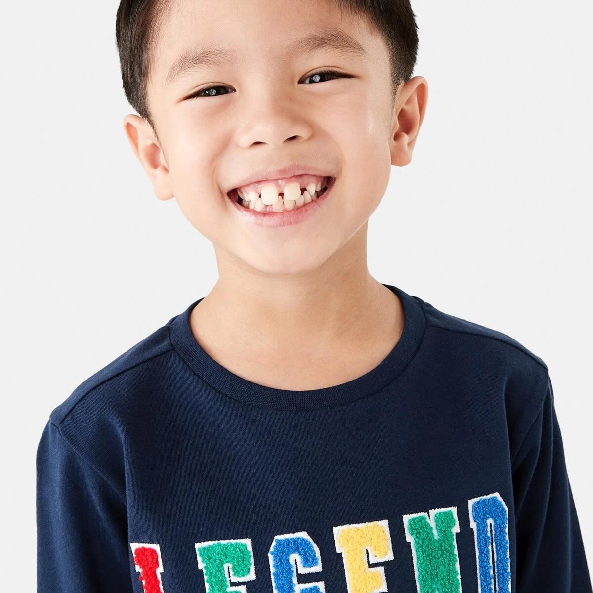 3 Long Sleeve Boucle T-shirt Blu Legend, 3 of 8