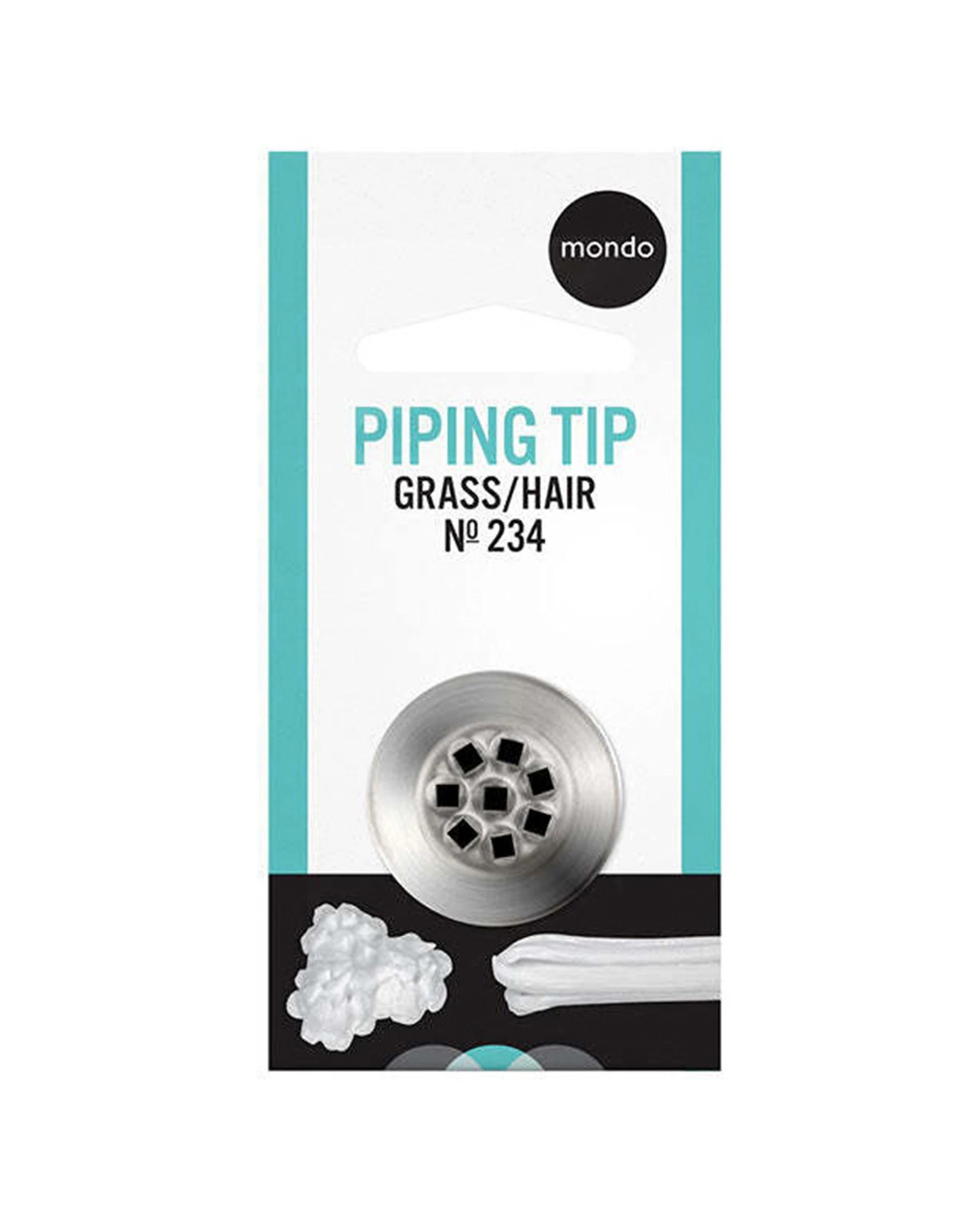 3 Mondo Stainless Steel Piping Tip For Creating Grass Hair Cake Decorating - Silver, 3 of 3