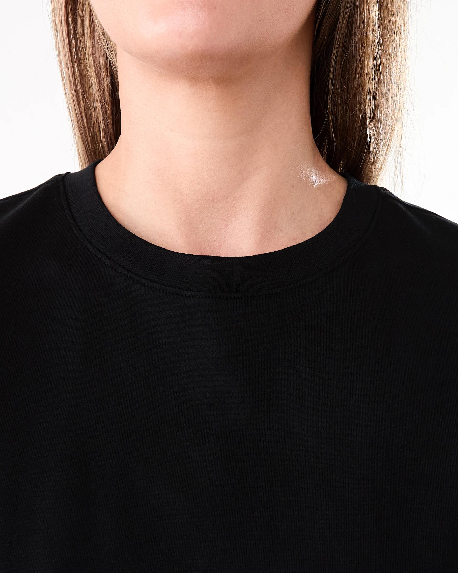 5 Short Sleeve Oversized Boyfriend T-shirt Black, 5 of 6