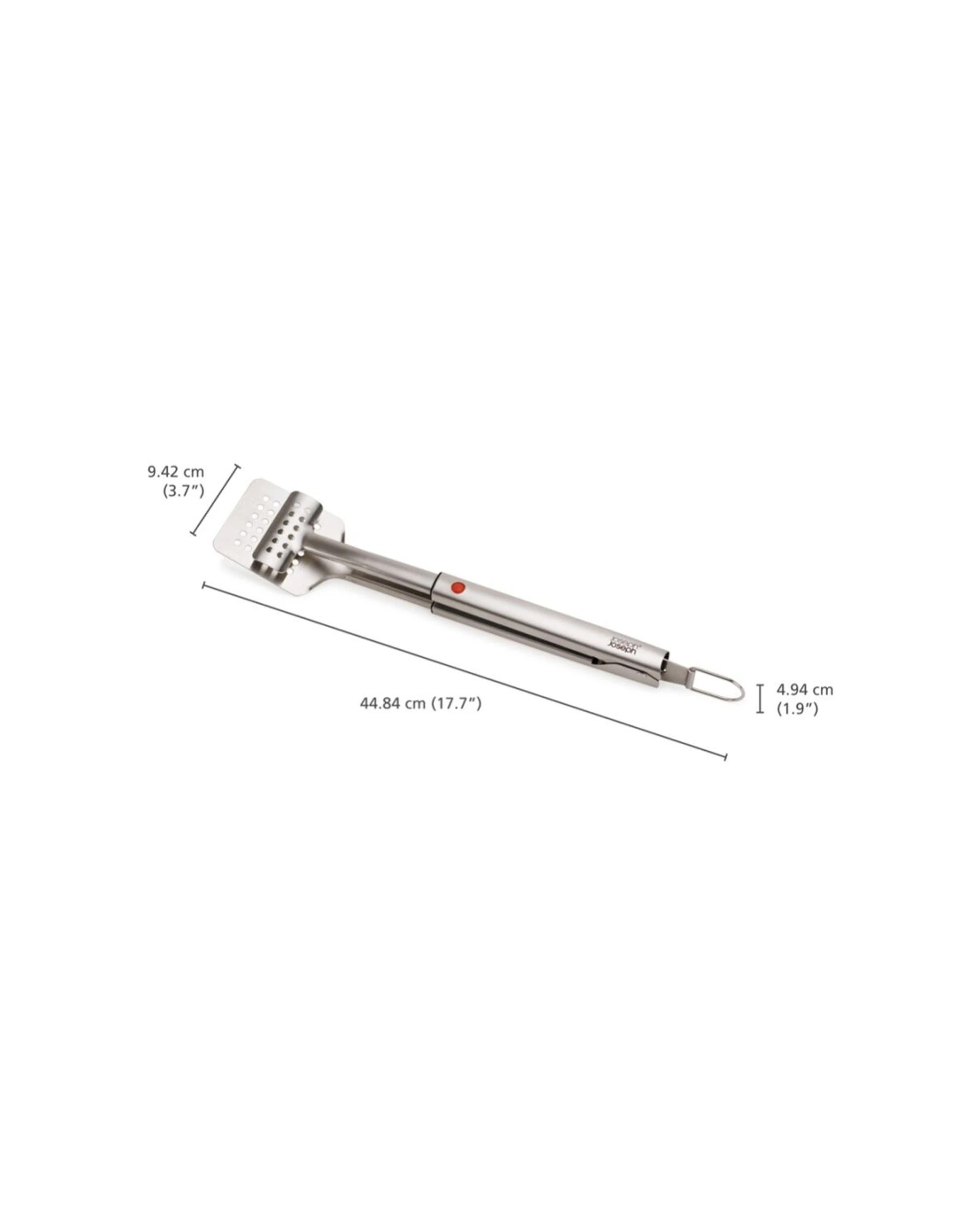 6 Joseph Joseph GrillOut BBQ Turner Tongs Retractable Arms - Silver, 6 of 7